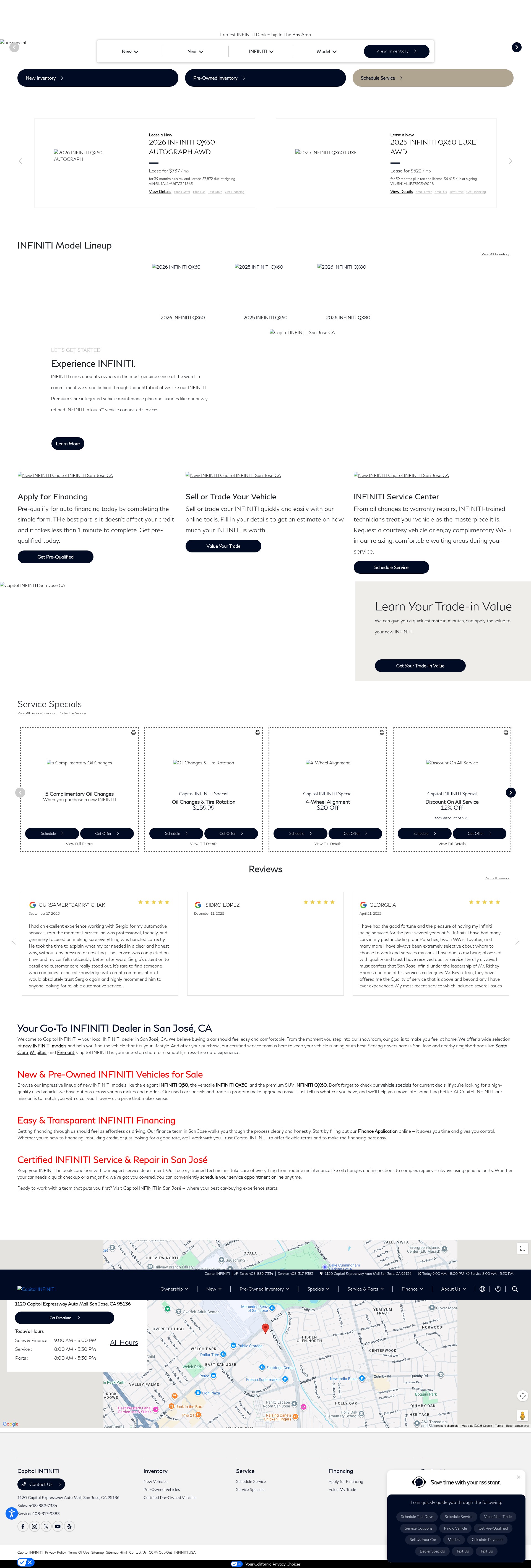 Screenshot of capitolinfiniti.com