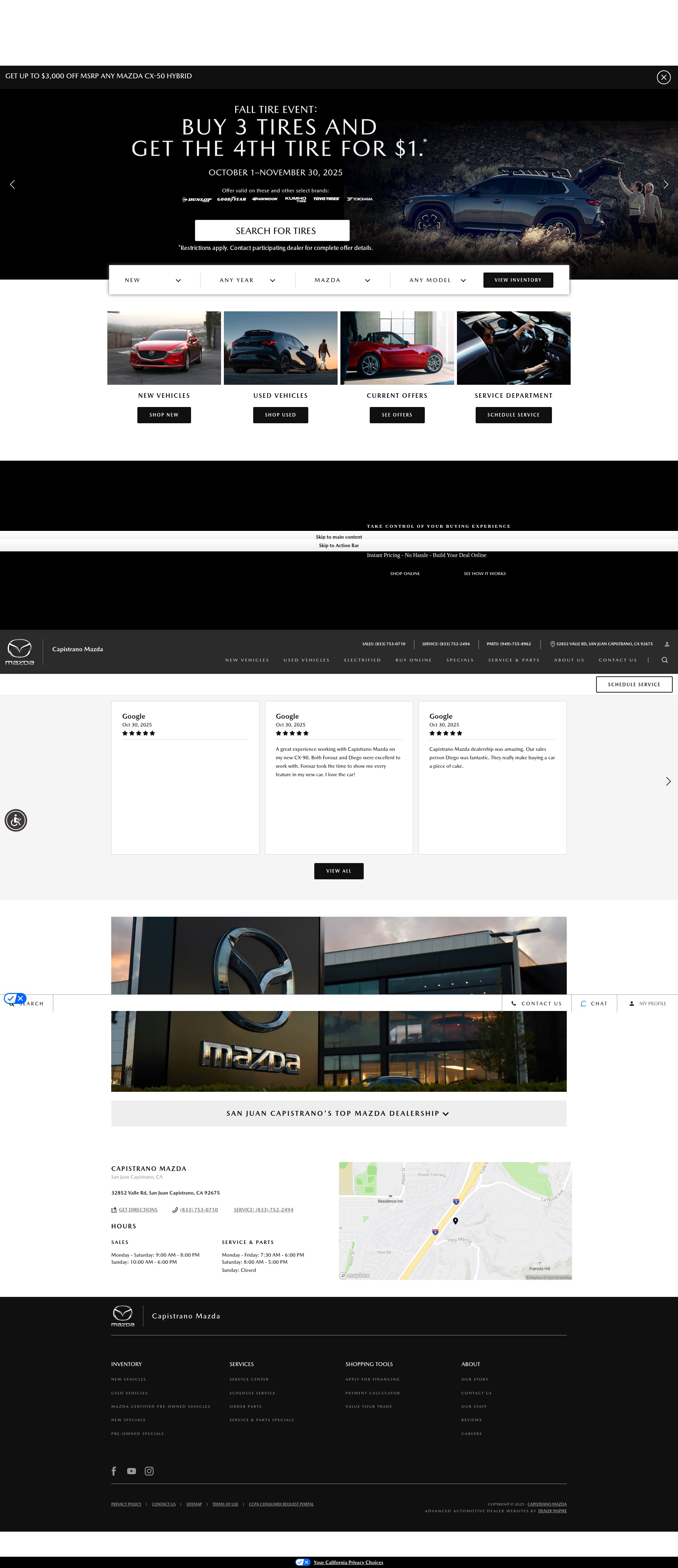 Screenshot of capomazda.com