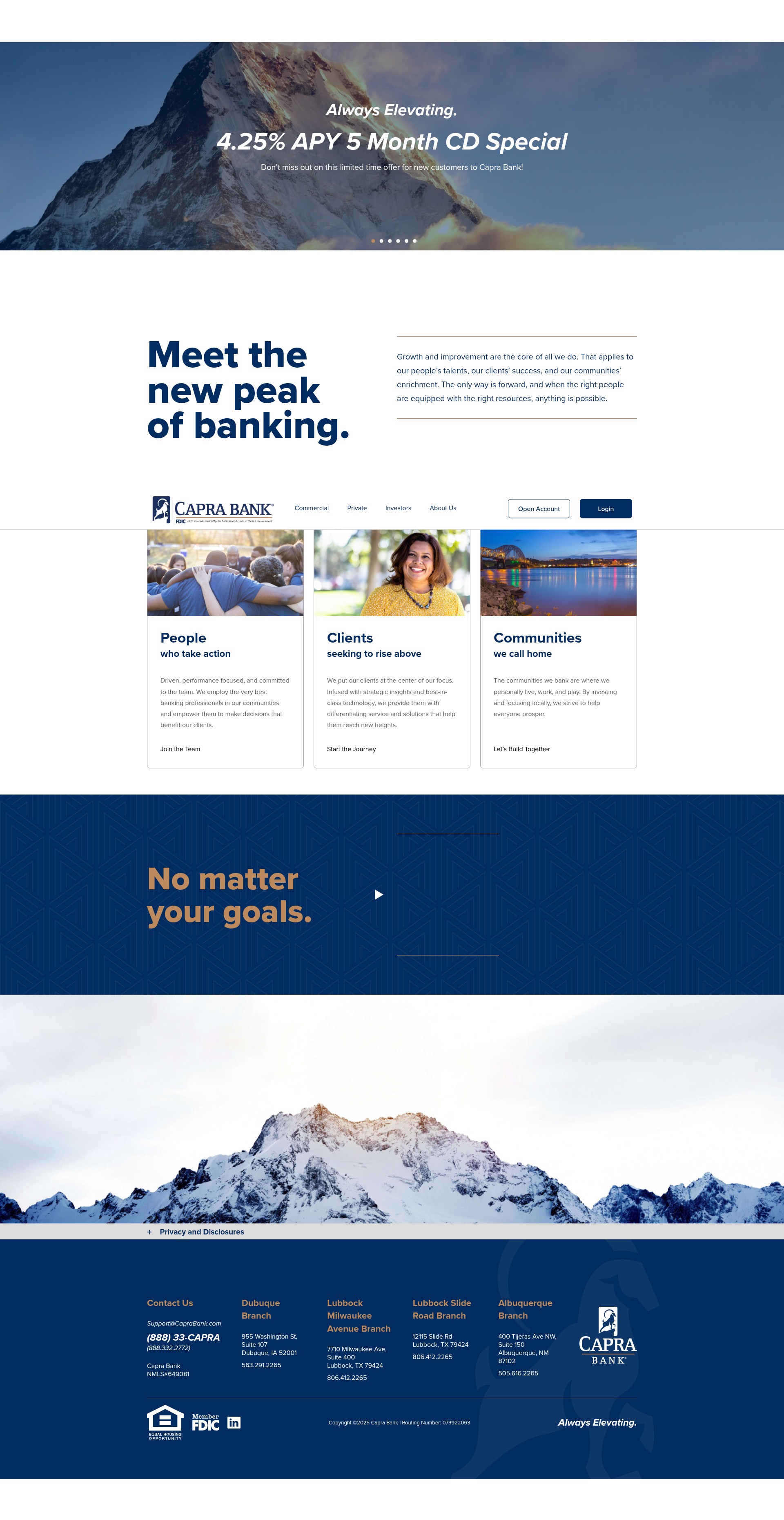 Screenshot of caprabank.com