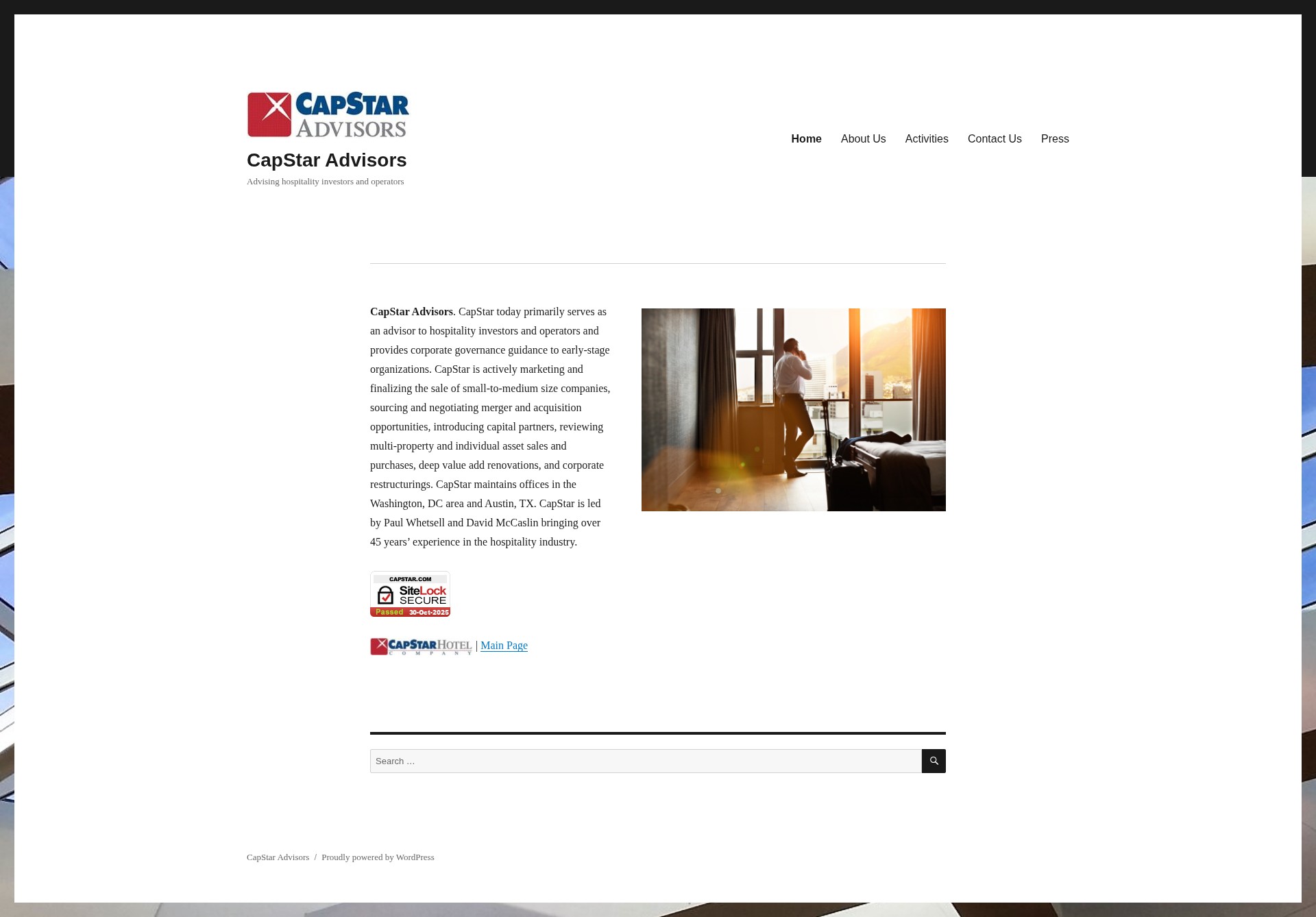Screenshot of capstar.com