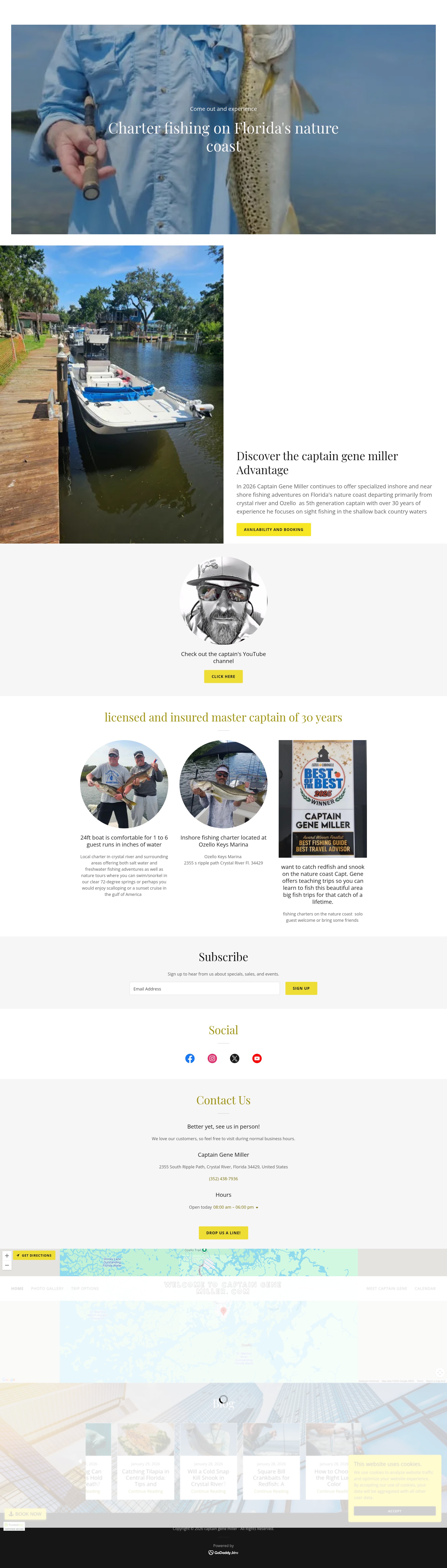 Screenshot of captaingenemiller.com