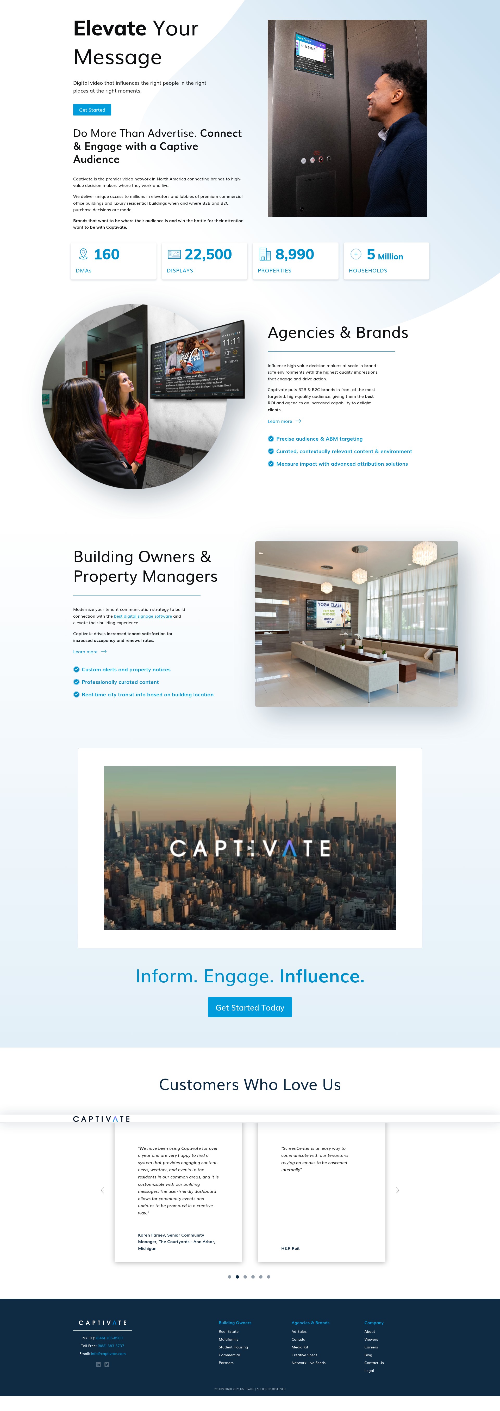 Screenshot of captivate.com