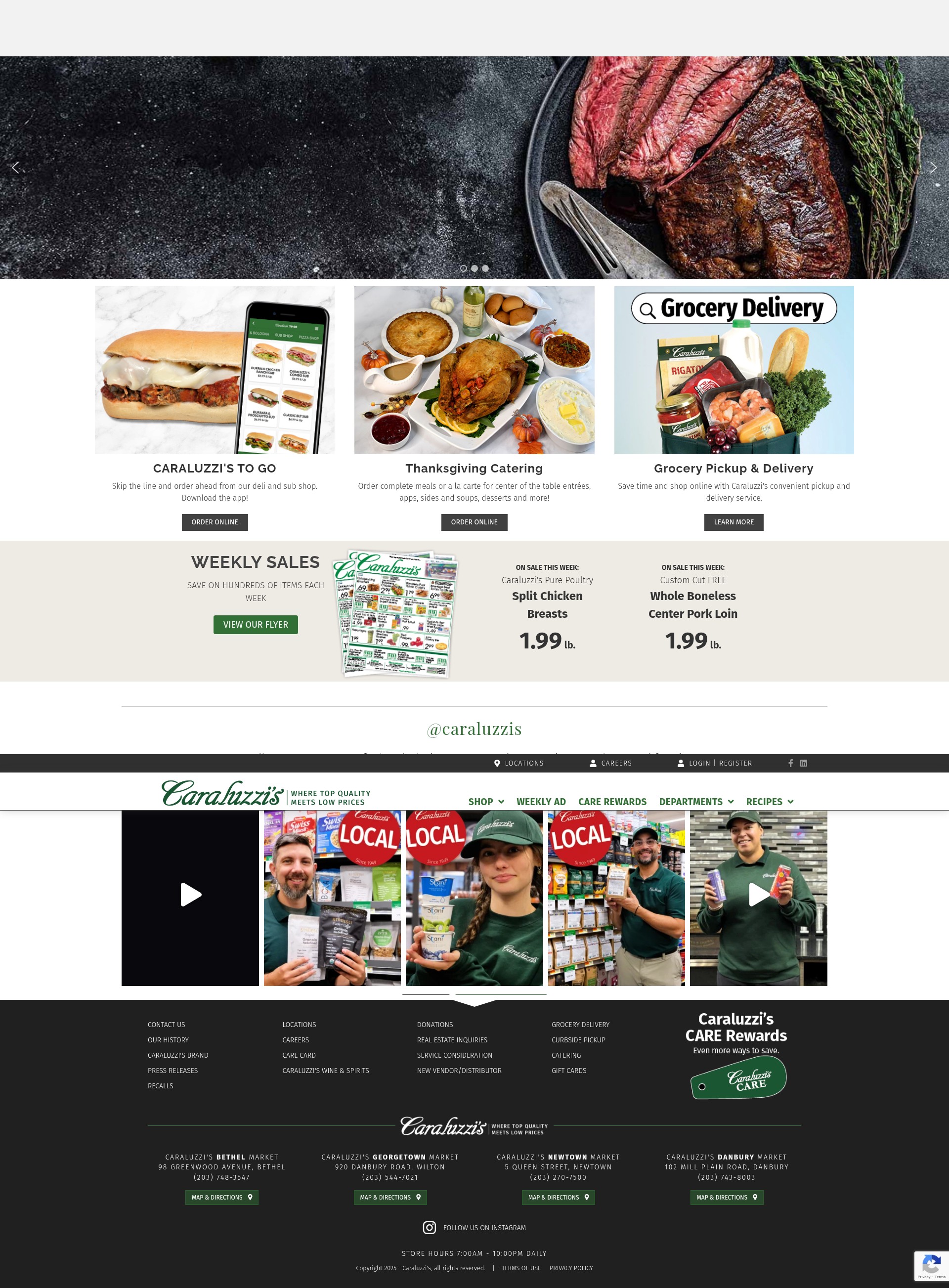 Screenshot of caraluzzis.com
