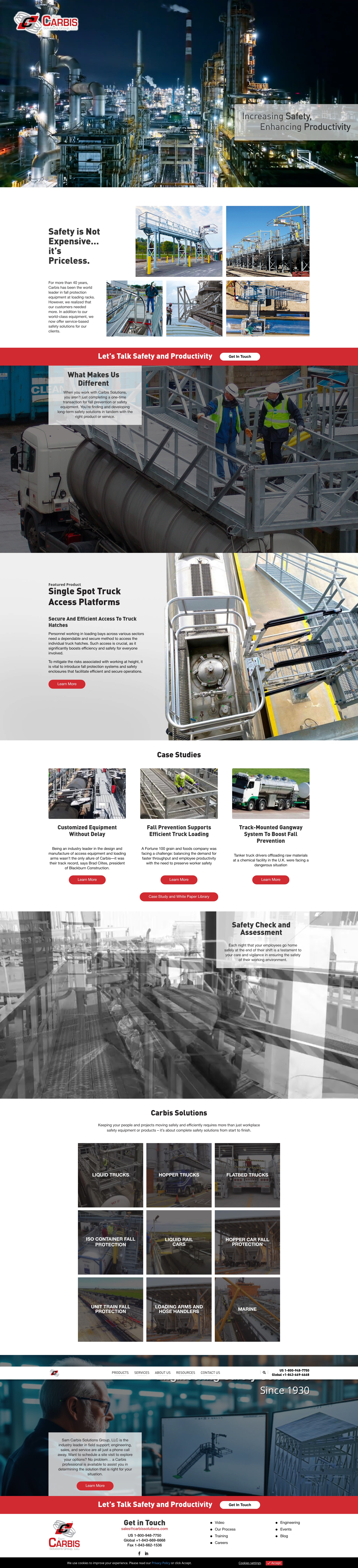 Screenshot of carbissolutions.com