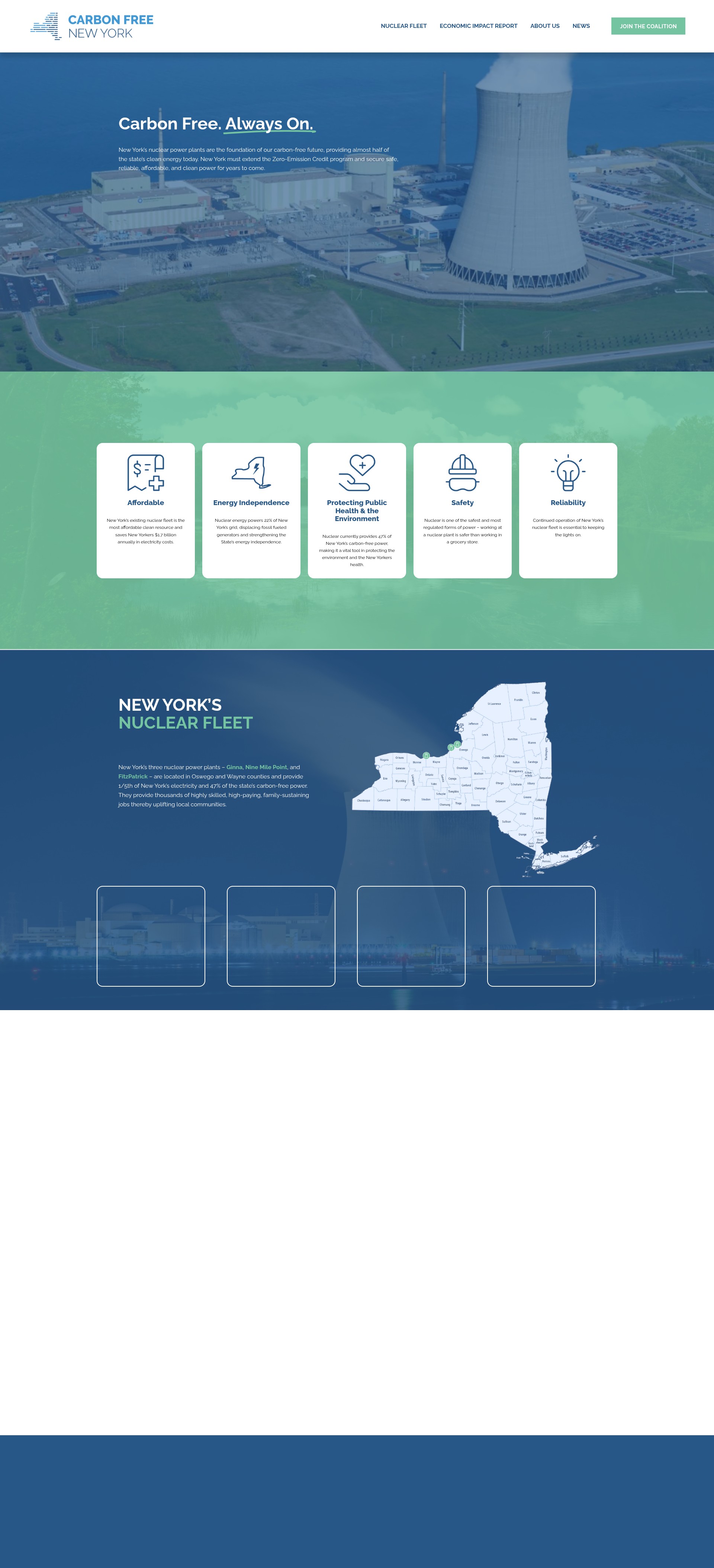 Screenshot of carbonfreeny.com