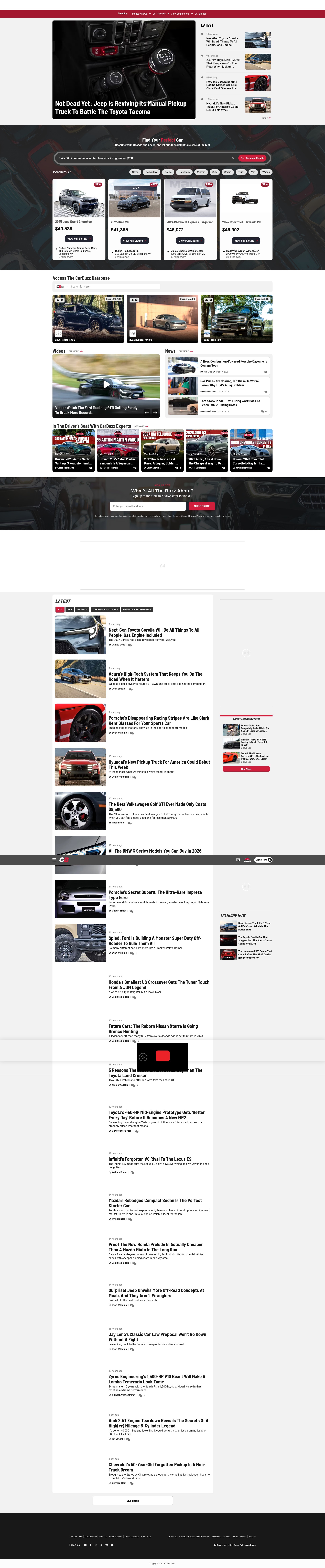 Screenshot of carbuzz.com