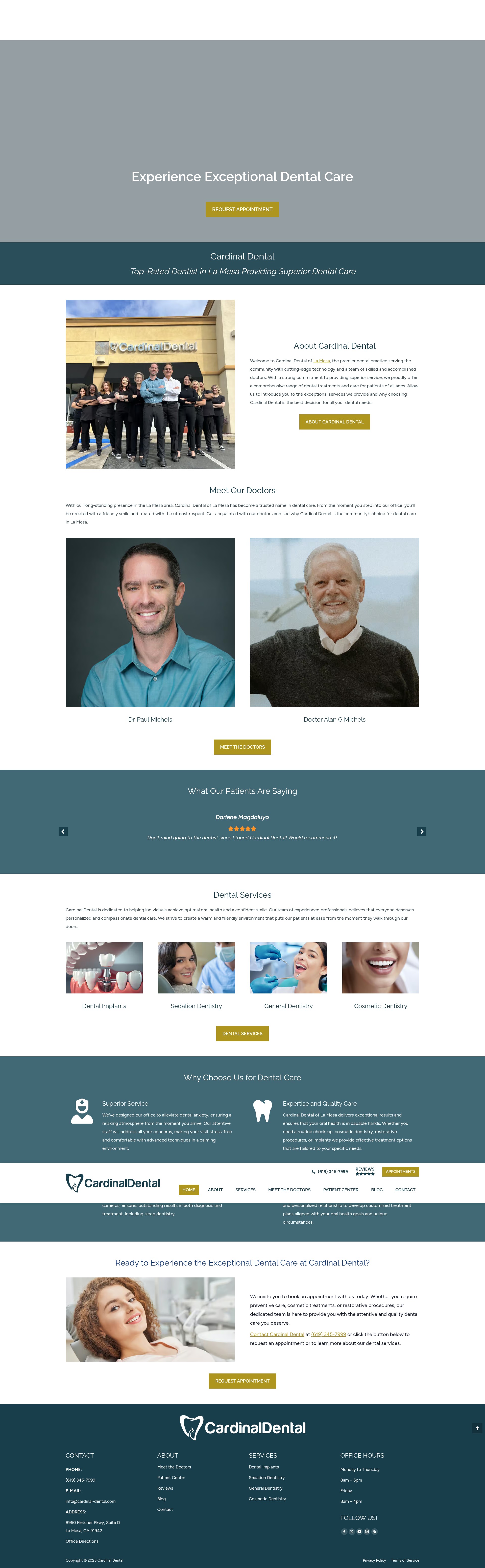 Screenshot of cardinal-dental.com