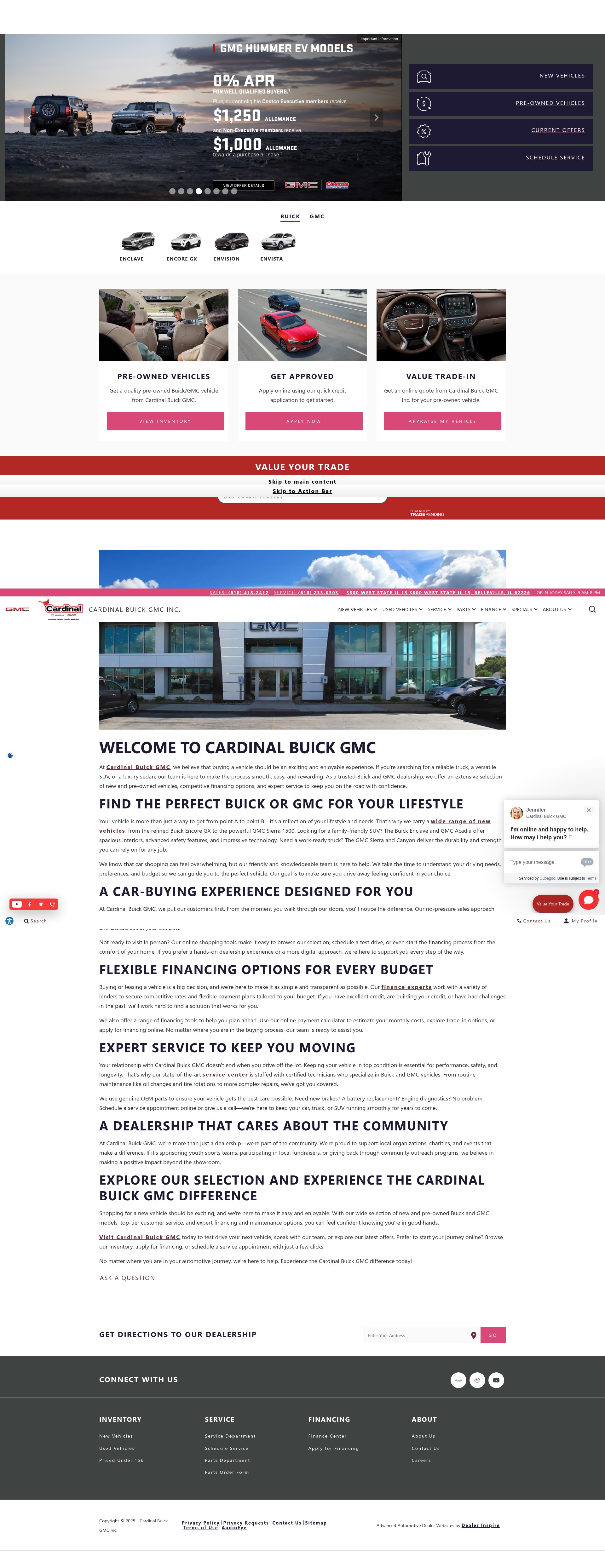 Screenshot of cardinalbuickgmc.com