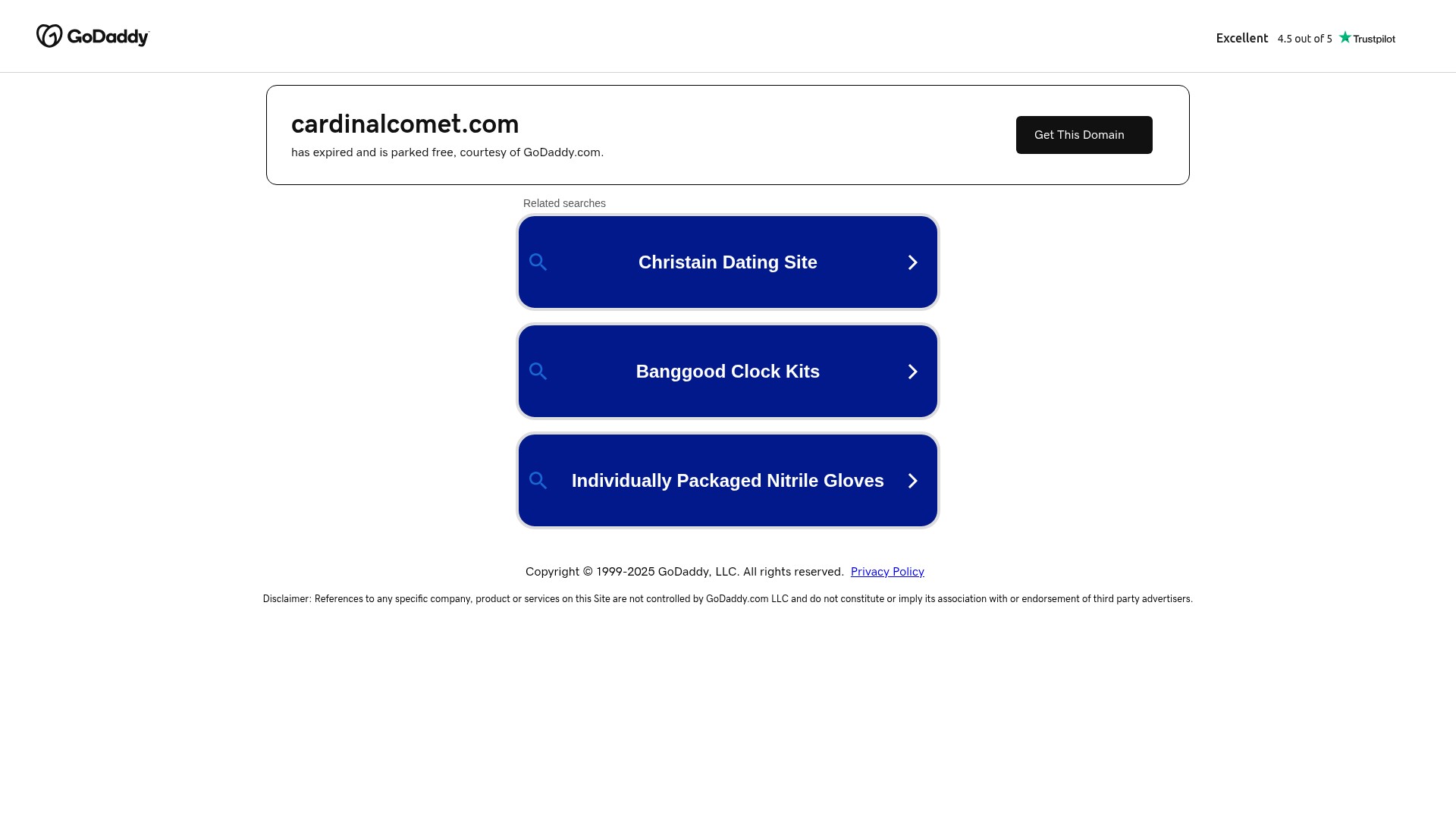 Screenshot of cardinalcomet.com