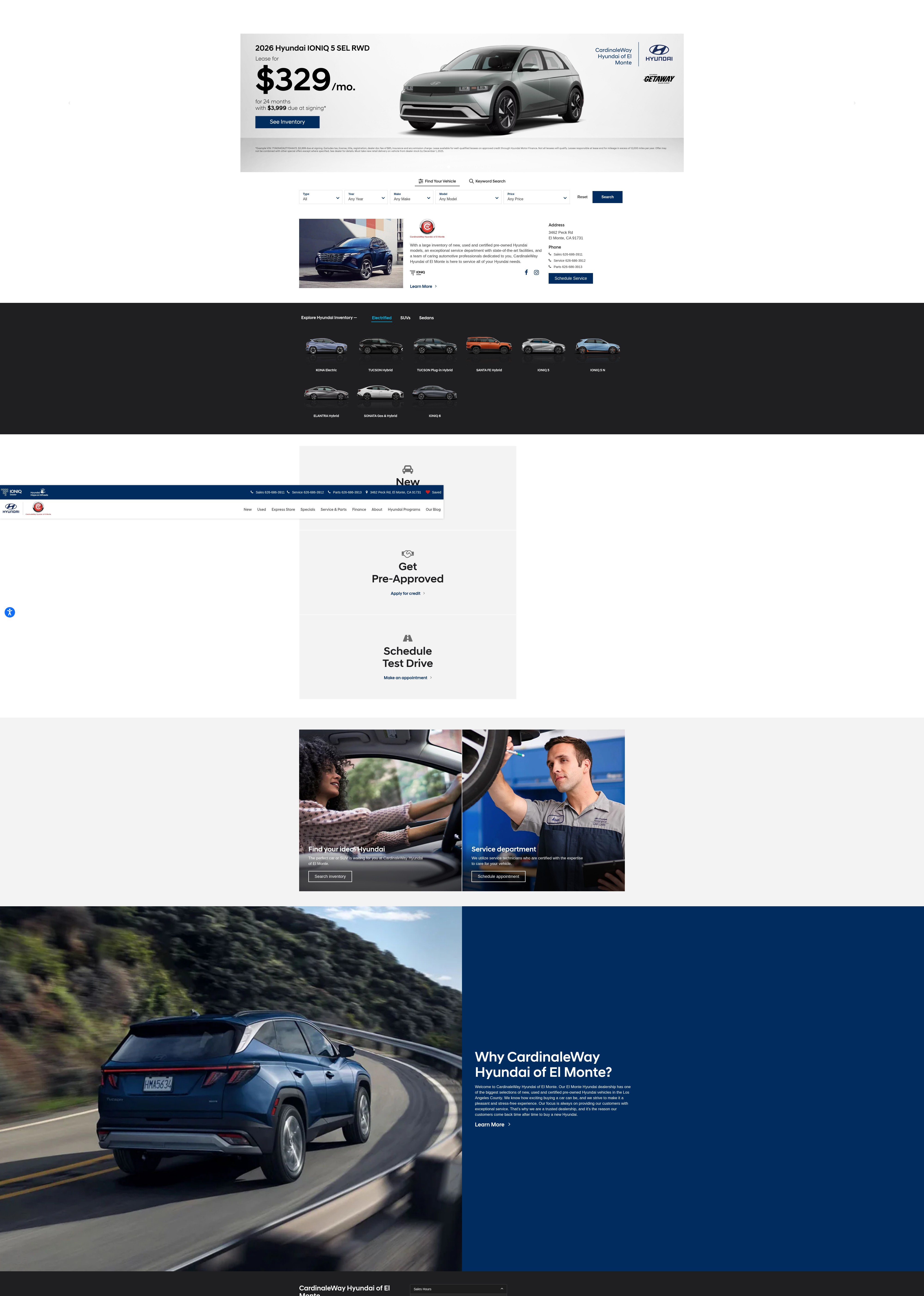 Screenshot of cardinalewayhyundaiofelmonte.com