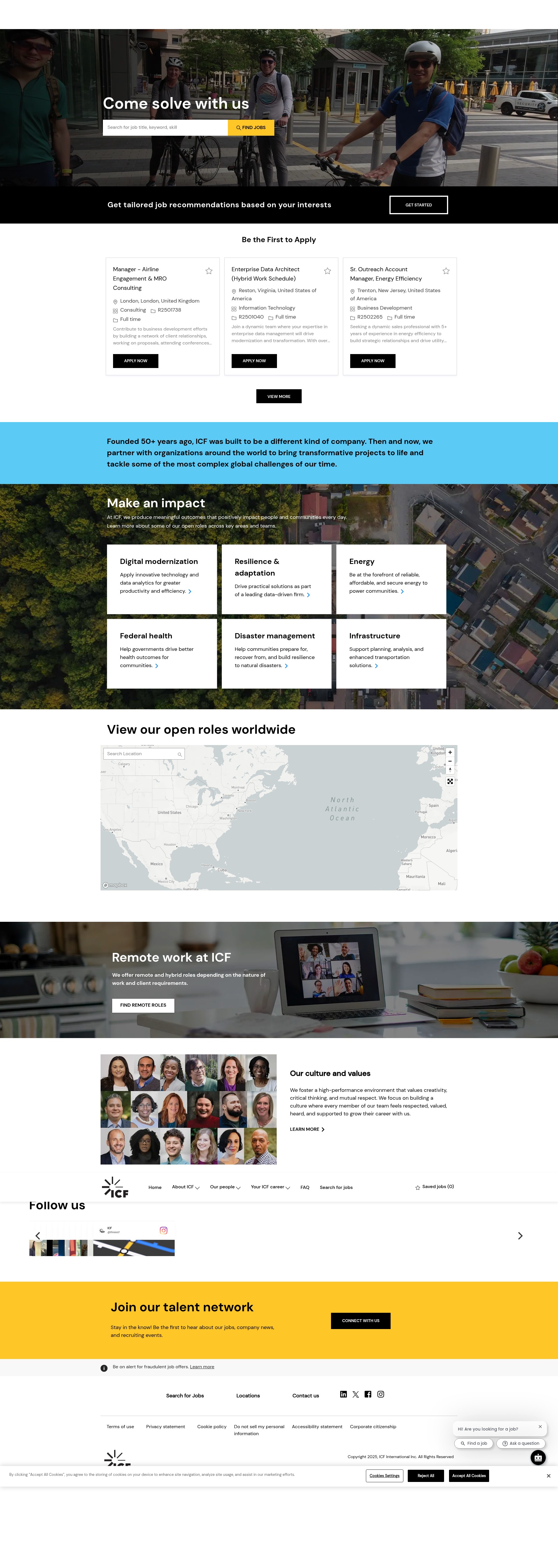 Screenshot of careers.icf.com