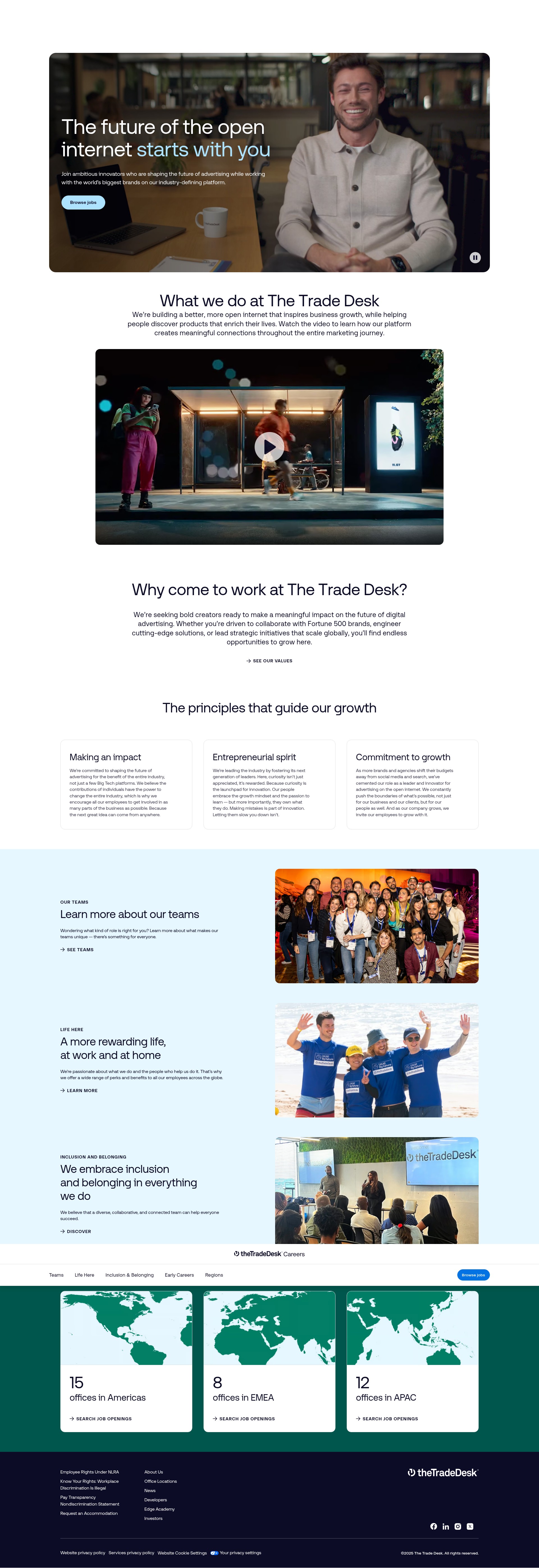 Screenshot of careers.thetradedesk.com
