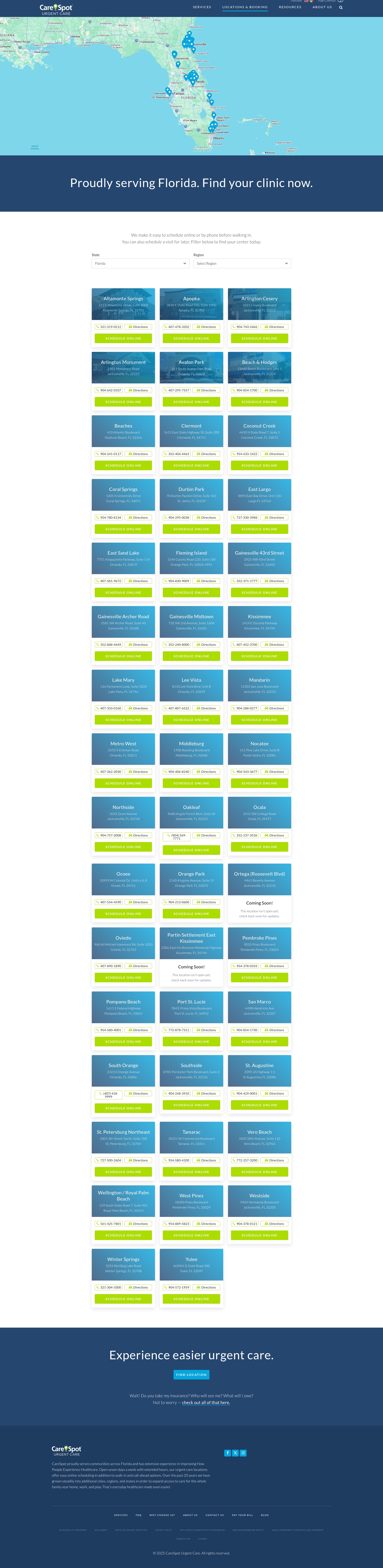 Screenshot of carespot.com