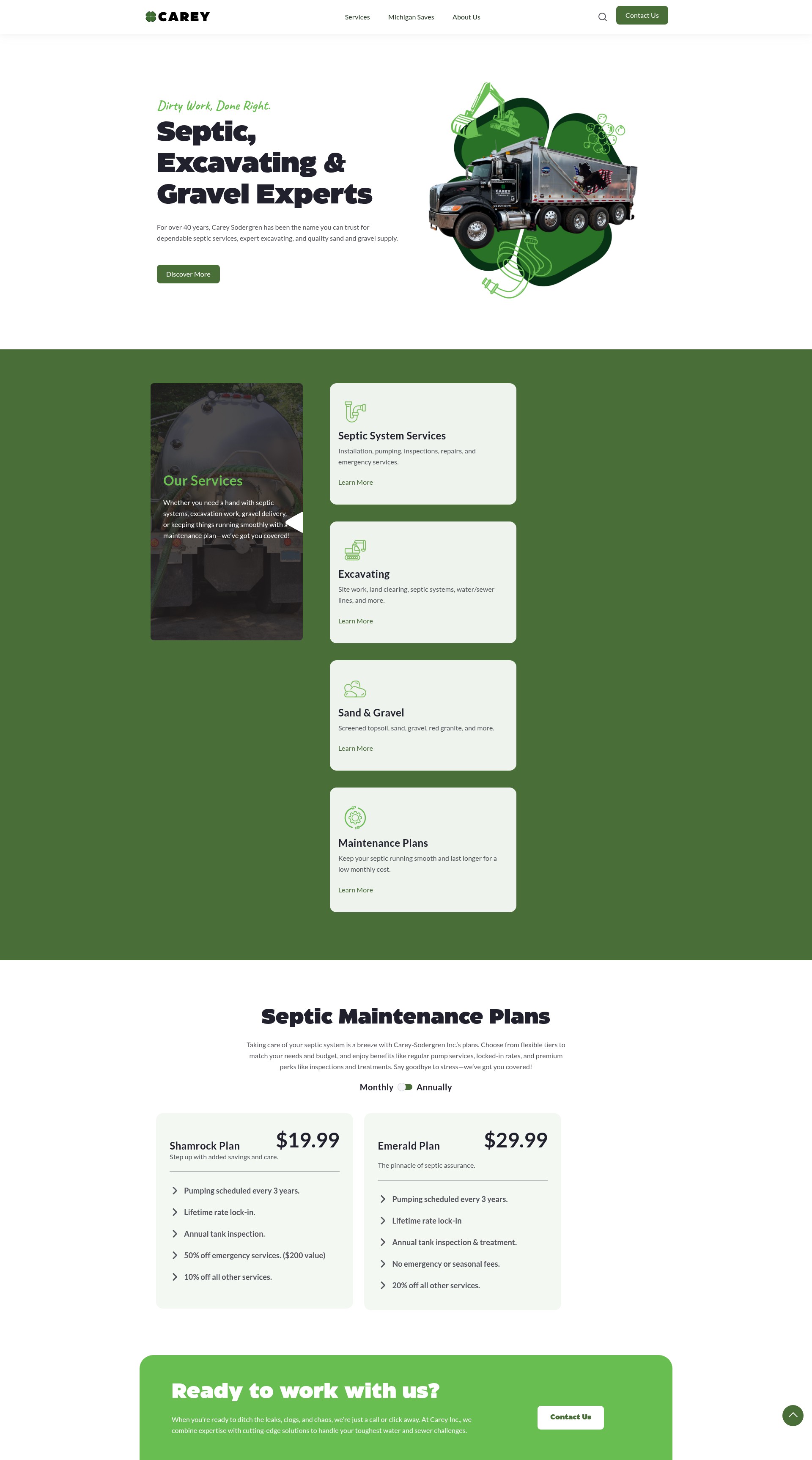 Screenshot of careysodergren.com