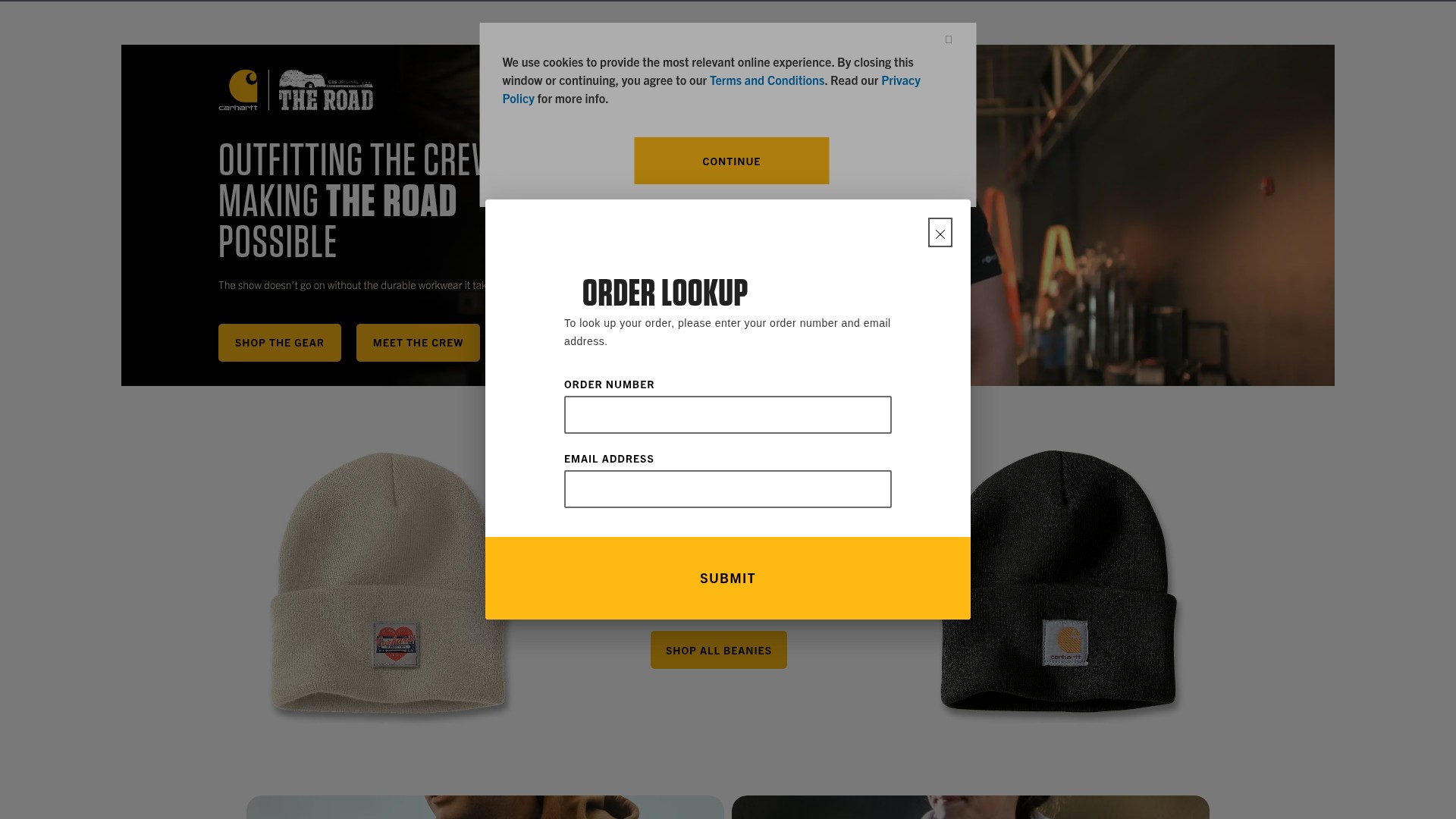 Screenshot of carhartt.com