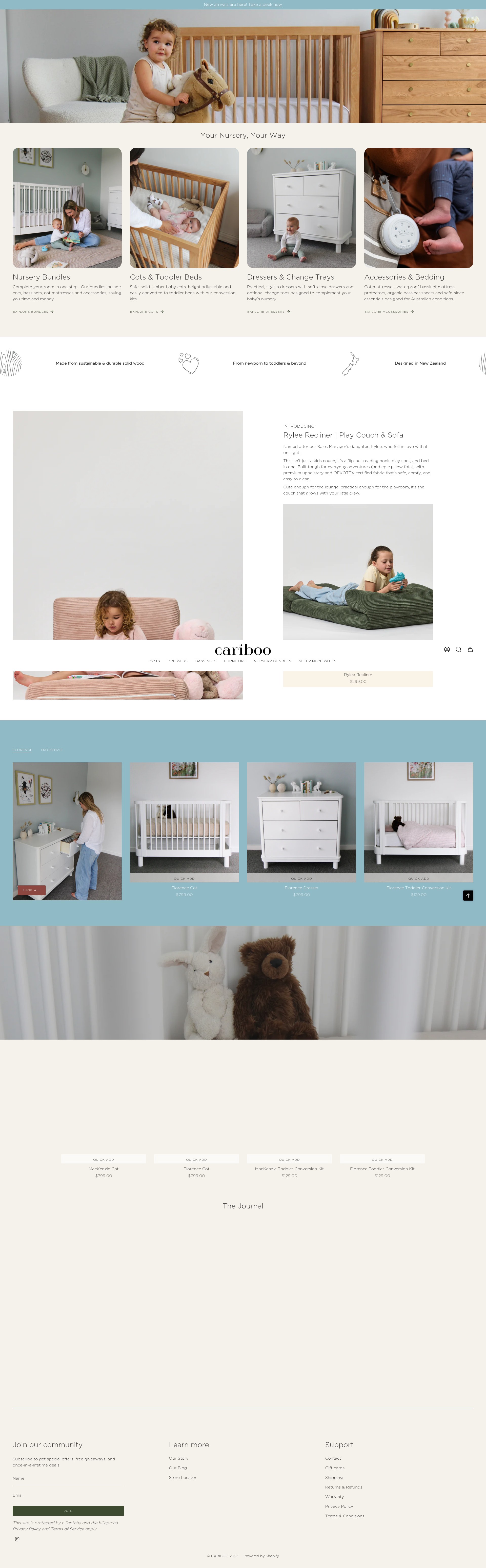 Screenshot of cariboo.com.au