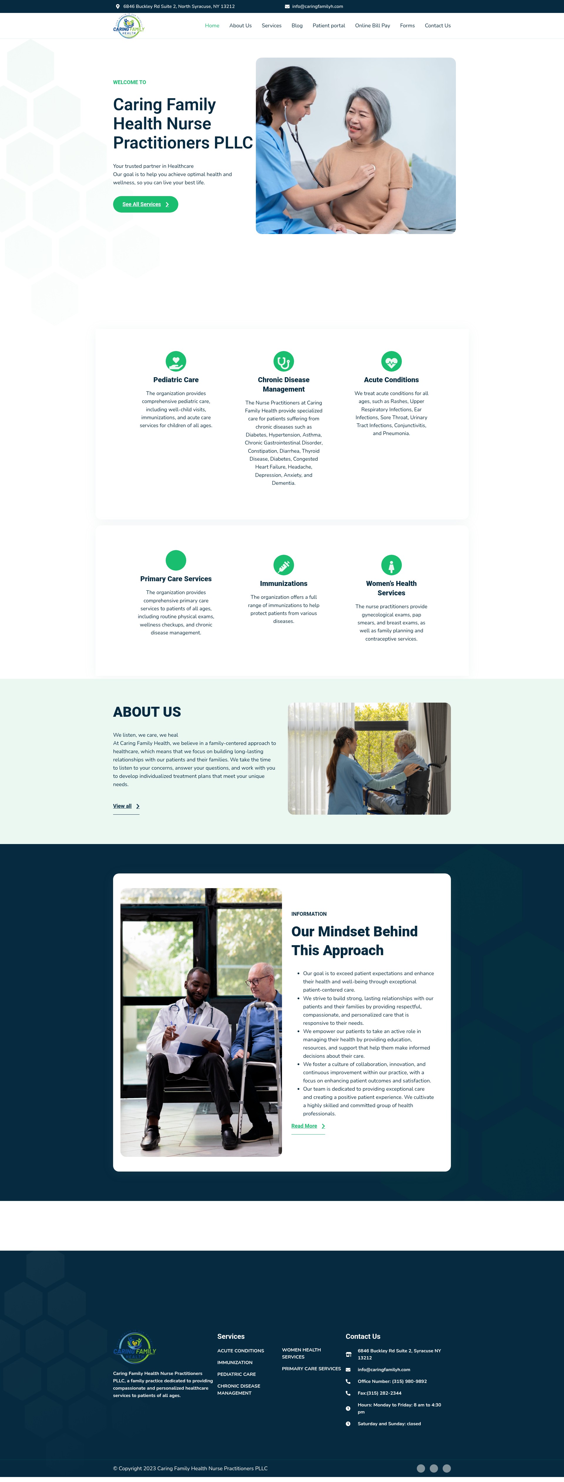 Screenshot of caringfamilyh.com