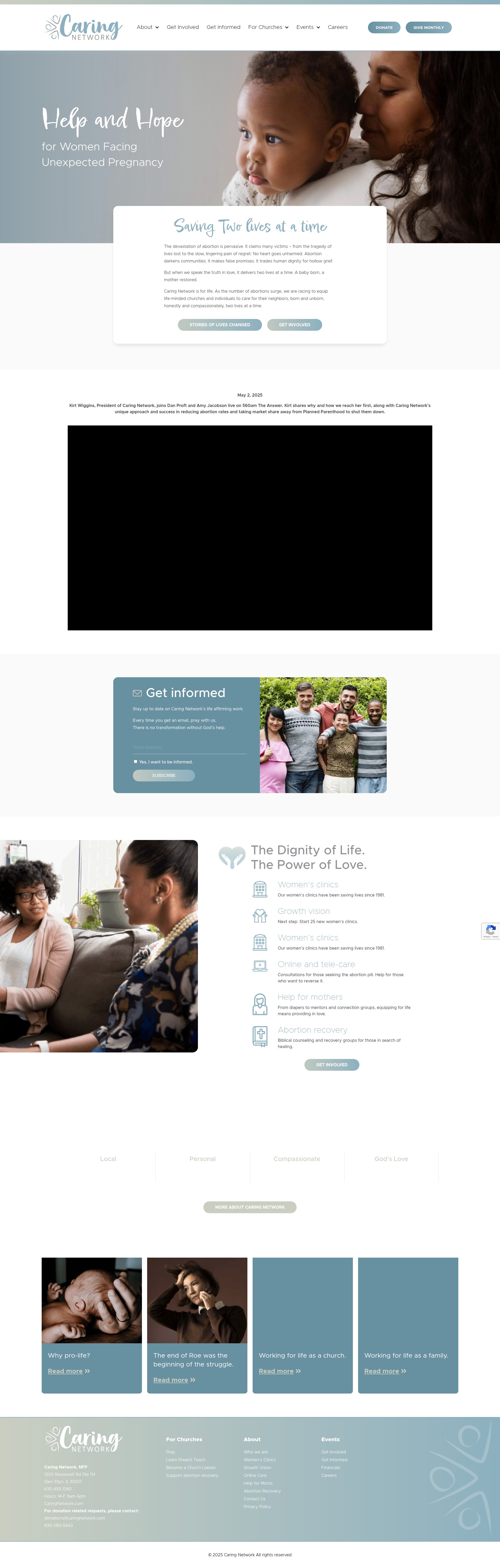 Screenshot of caringnetwork.com