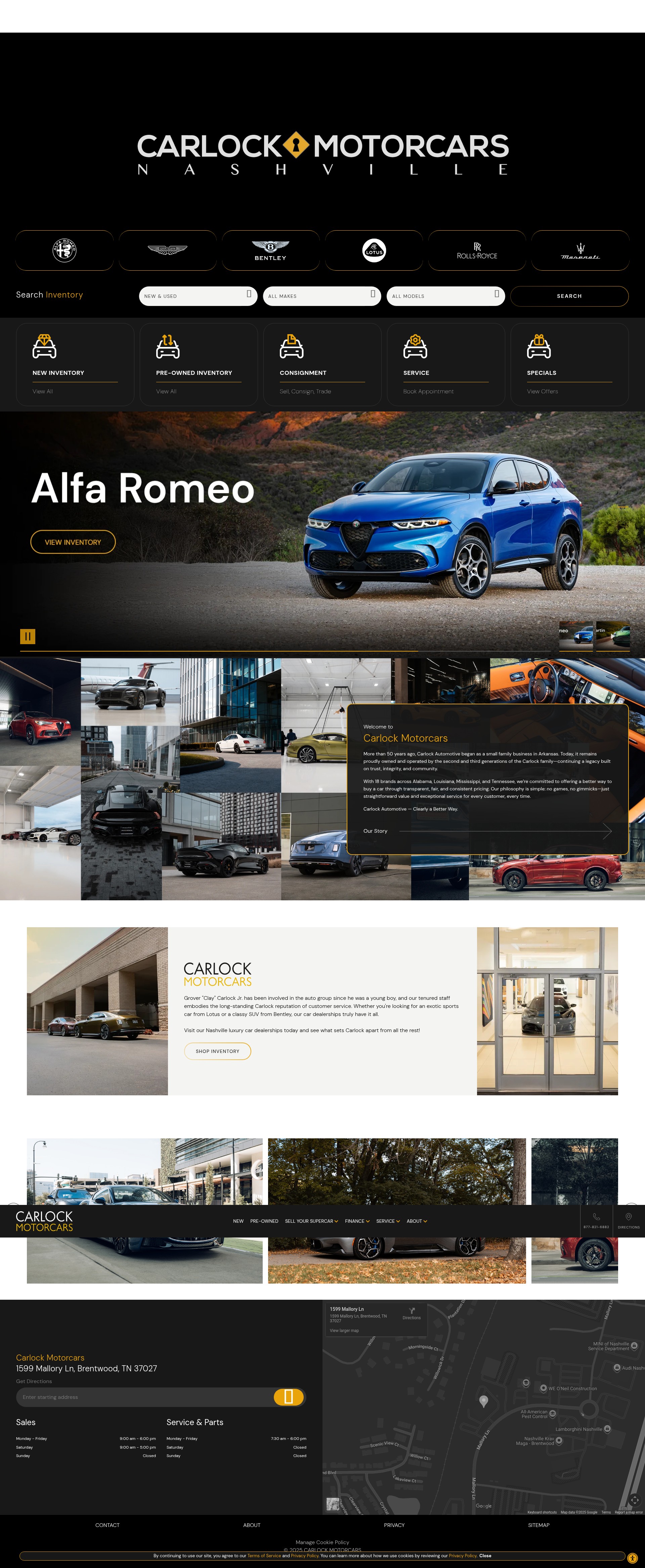 Screenshot of carlockmc.com
