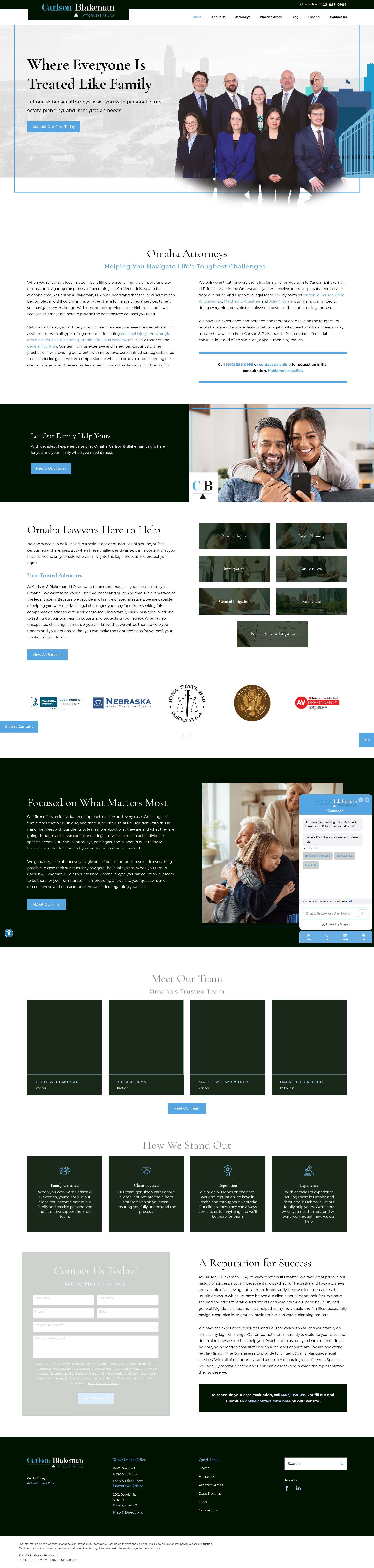 Screenshot of carlsonblakeman.com