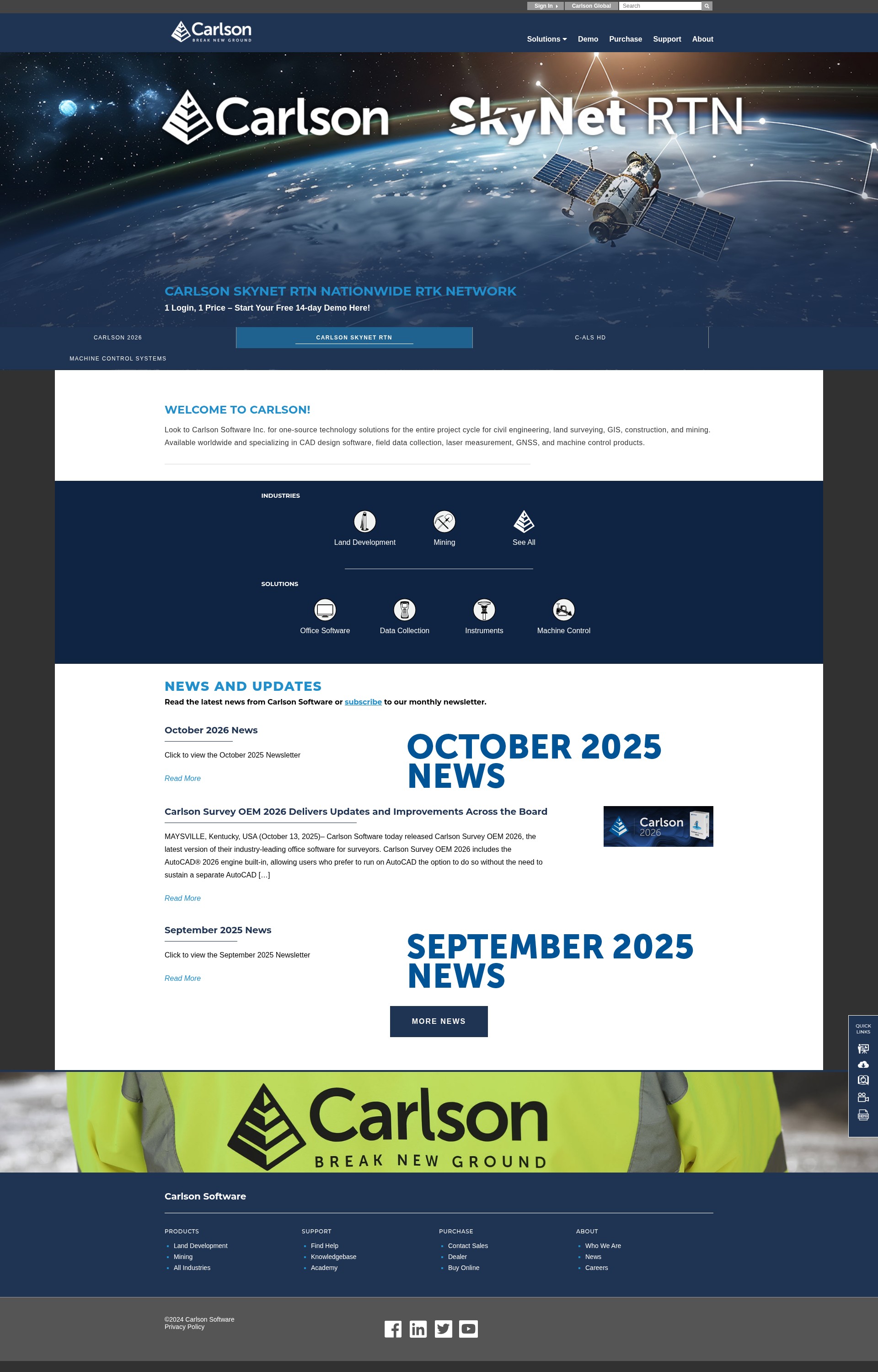 Screenshot of carlsonsw.com