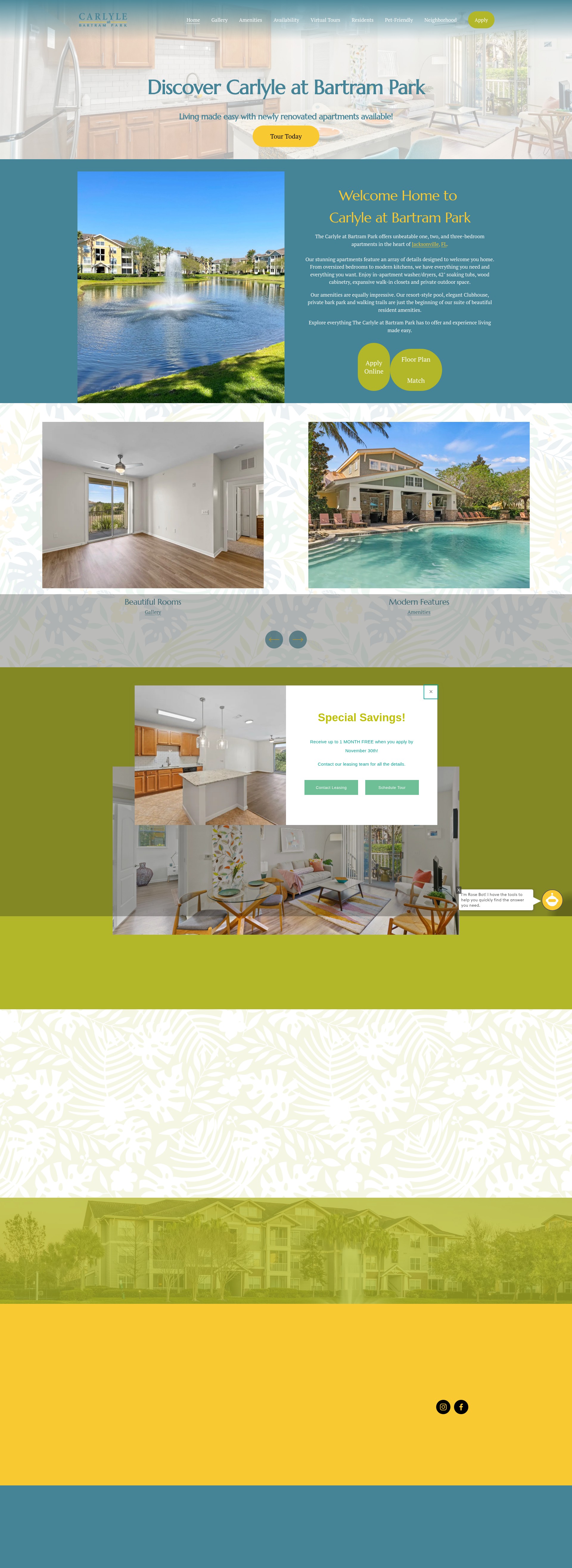 Screenshot of carlylebartrampark.com