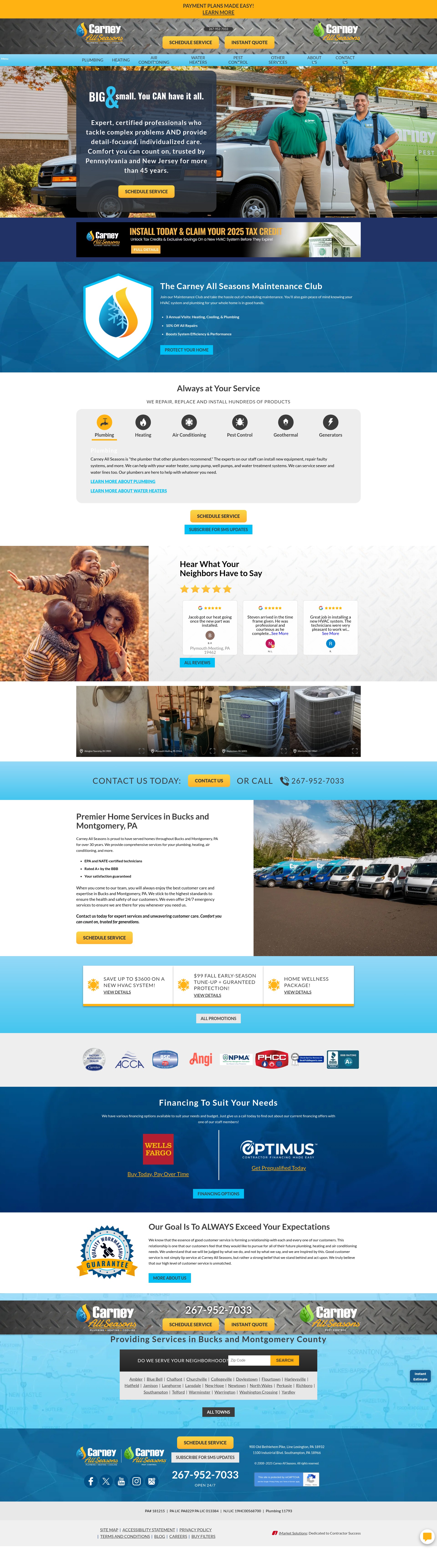 Screenshot of carneyallseasons.com