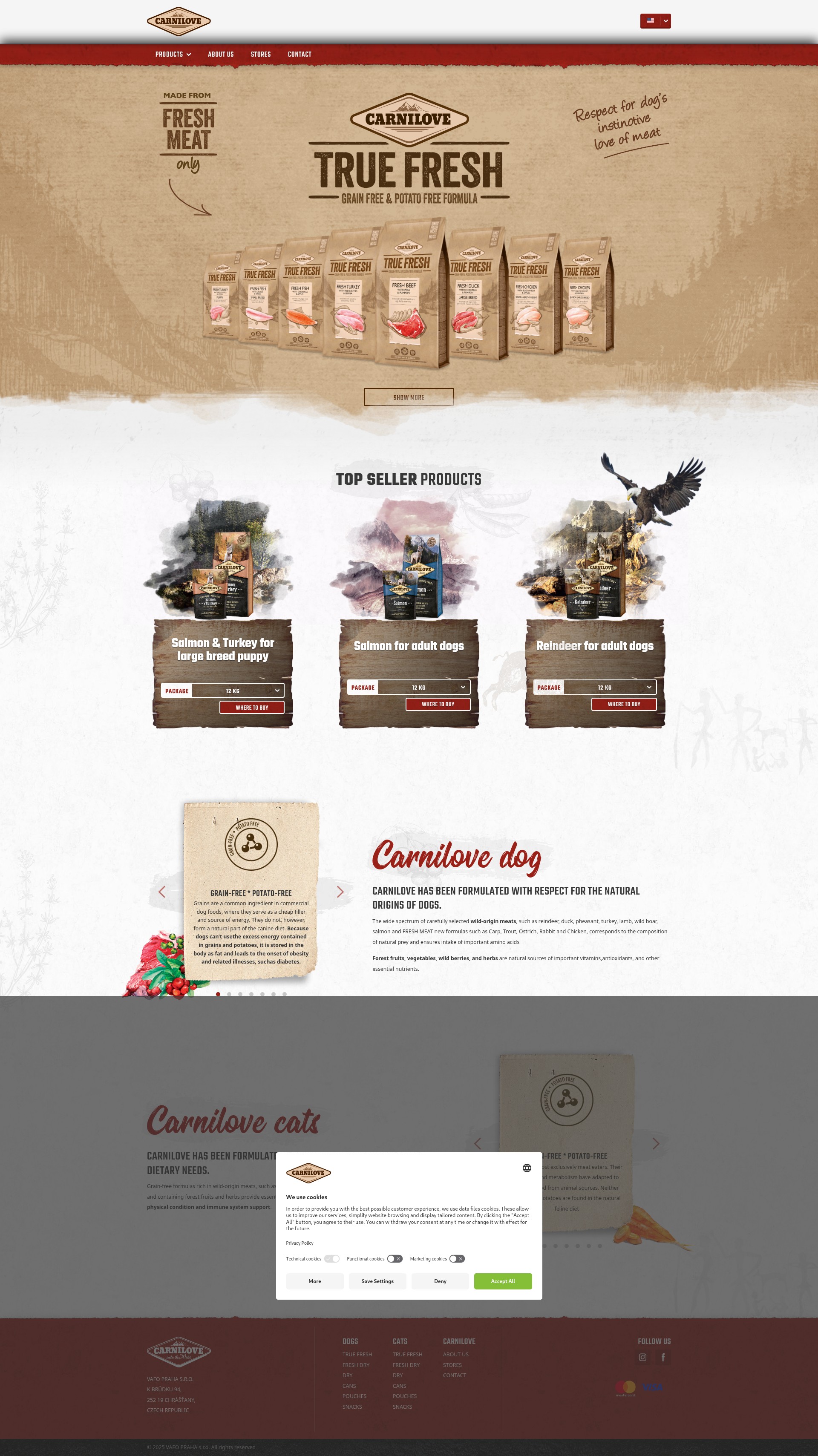 Screenshot of carnilove.com