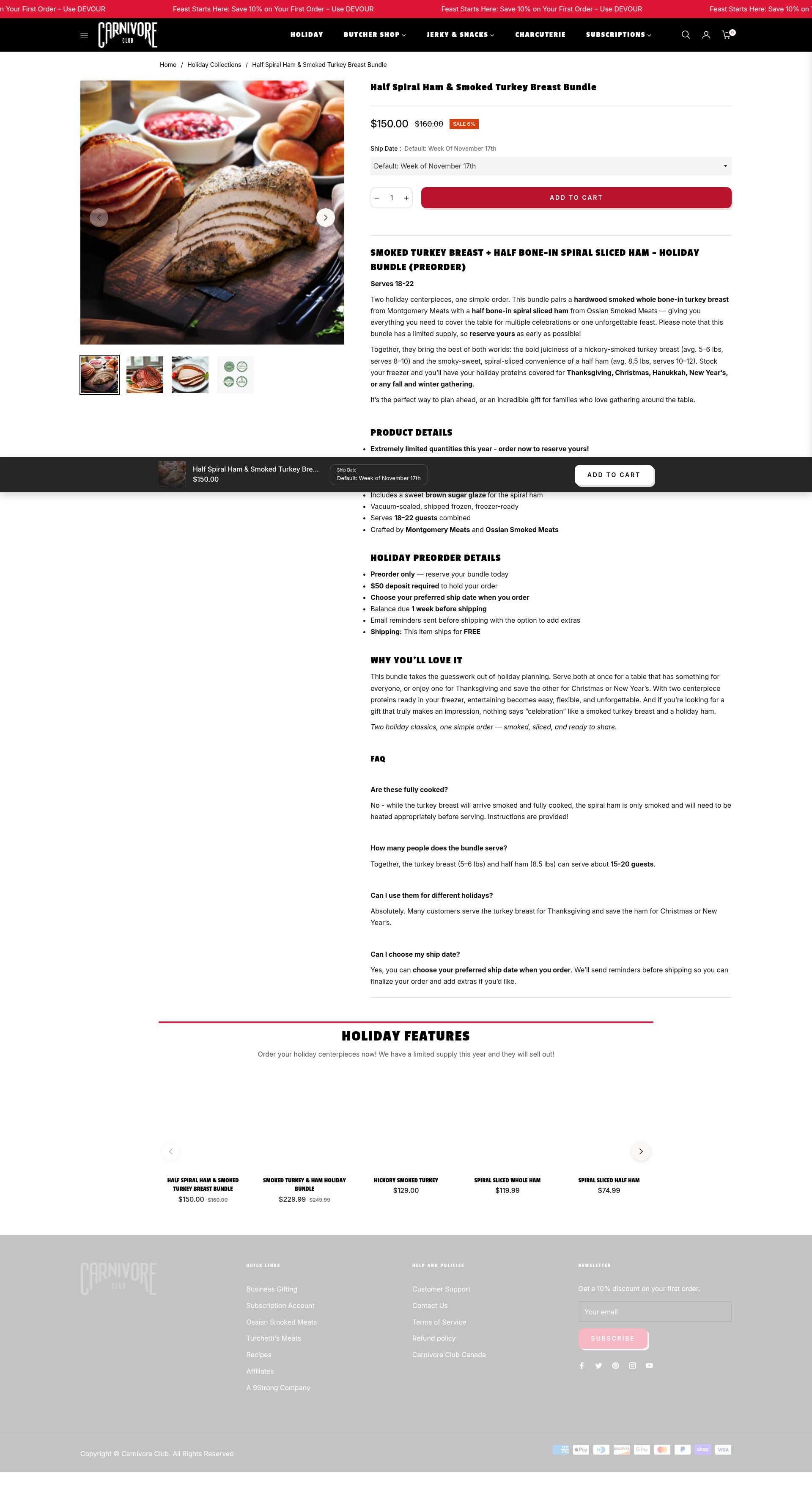 Screenshot of carnivoreclub.com