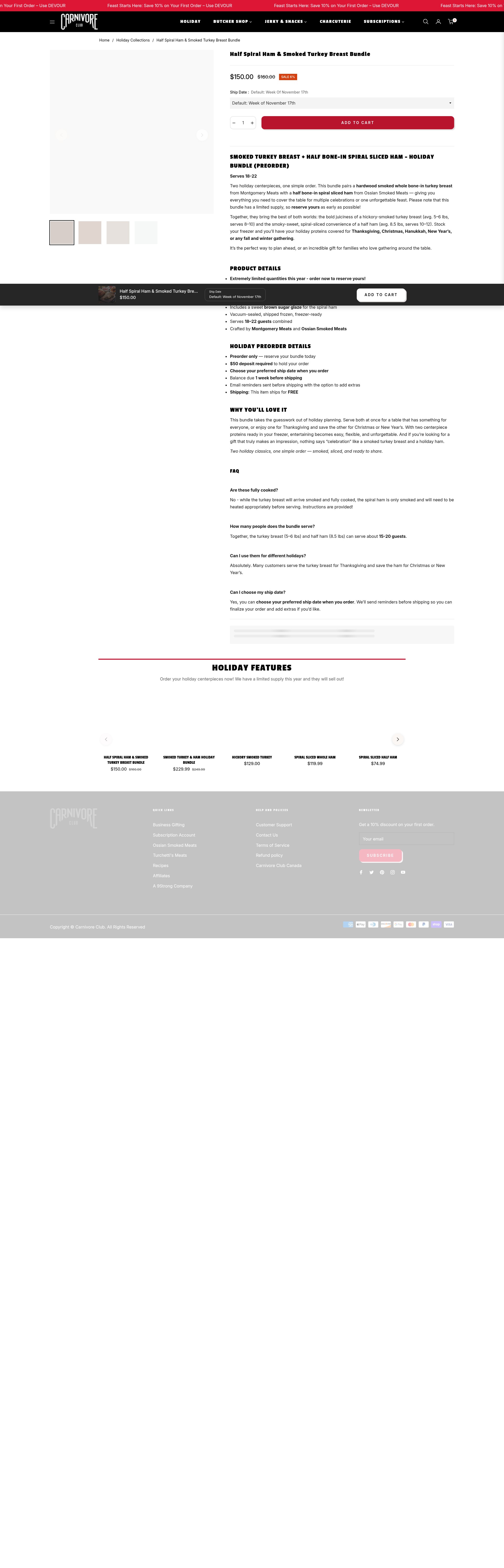 Screenshot of carnivoreclubusa.myshopify.com