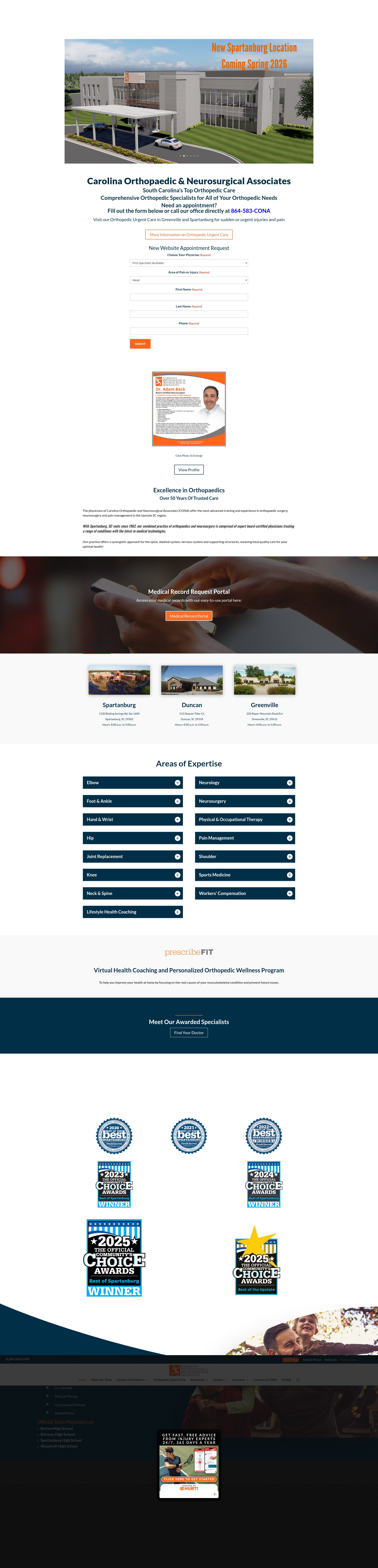 Screenshot of carolinaona.com
