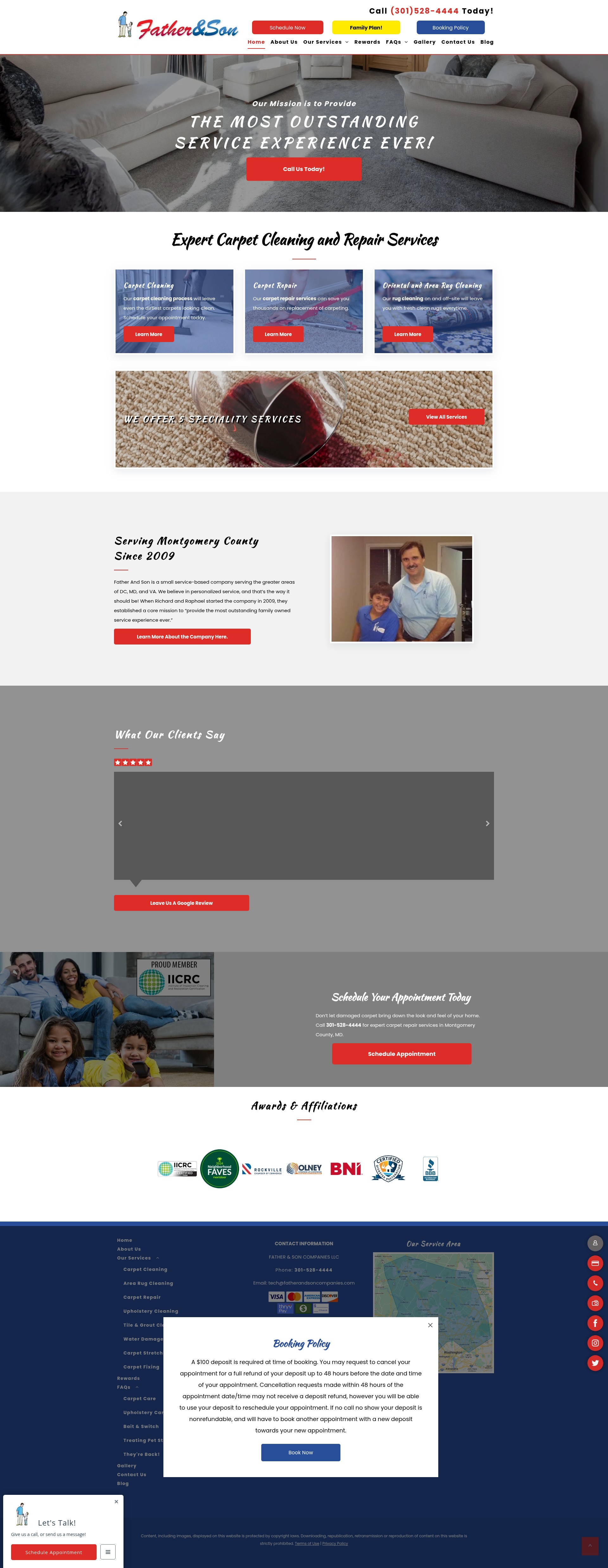 Screenshot of carpetcleaningrepairmd.com
