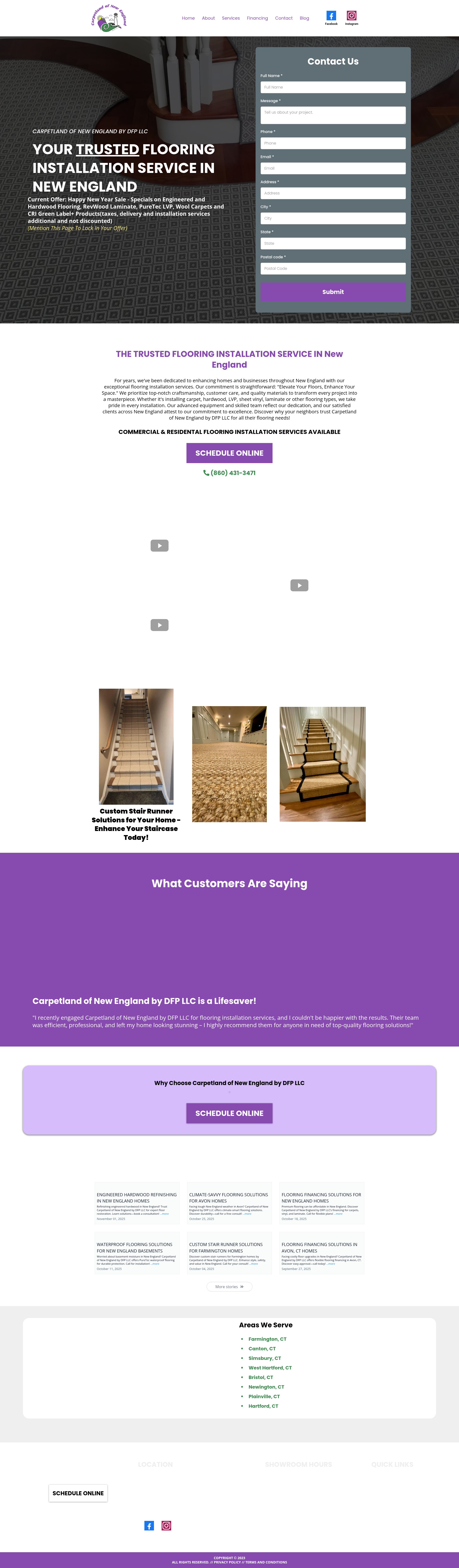 Screenshot of carpetlandct.com