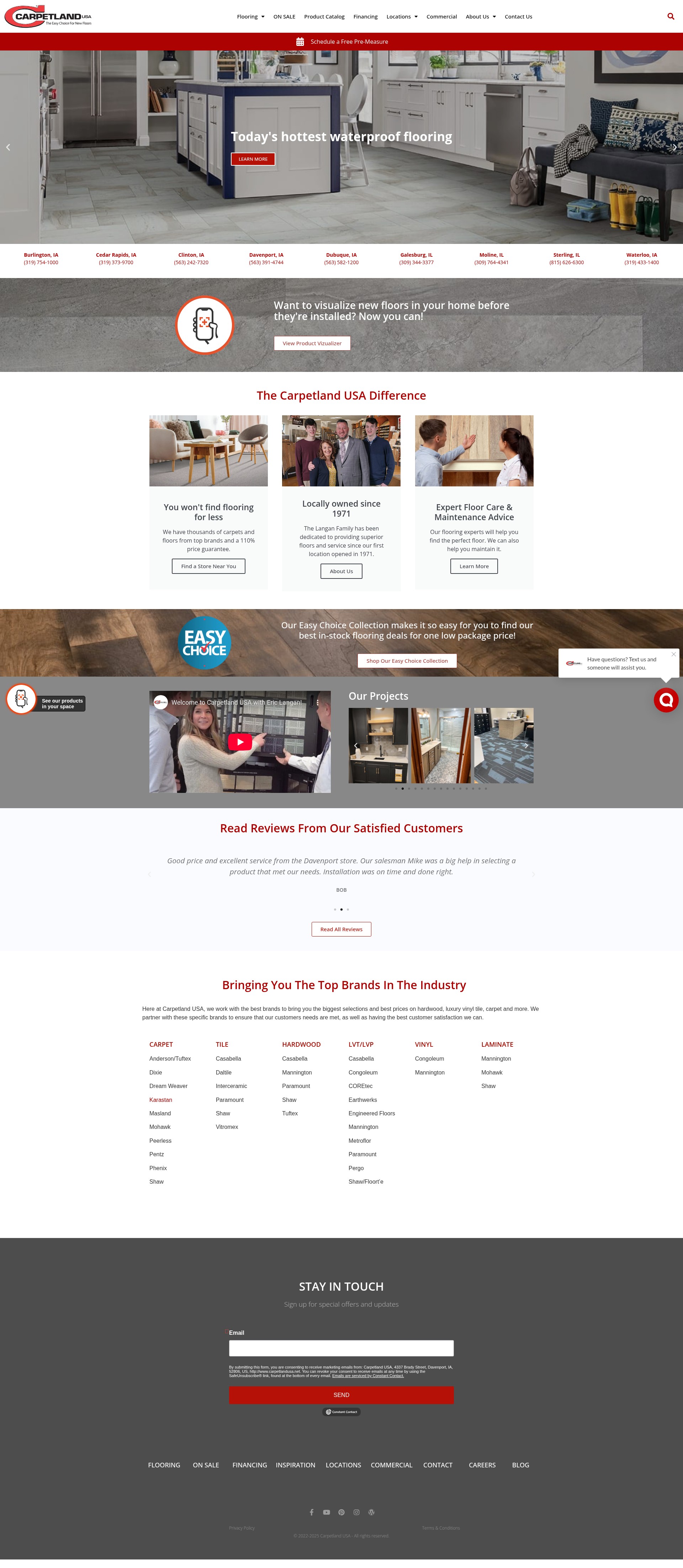 Screenshot of carpetlandusa.net