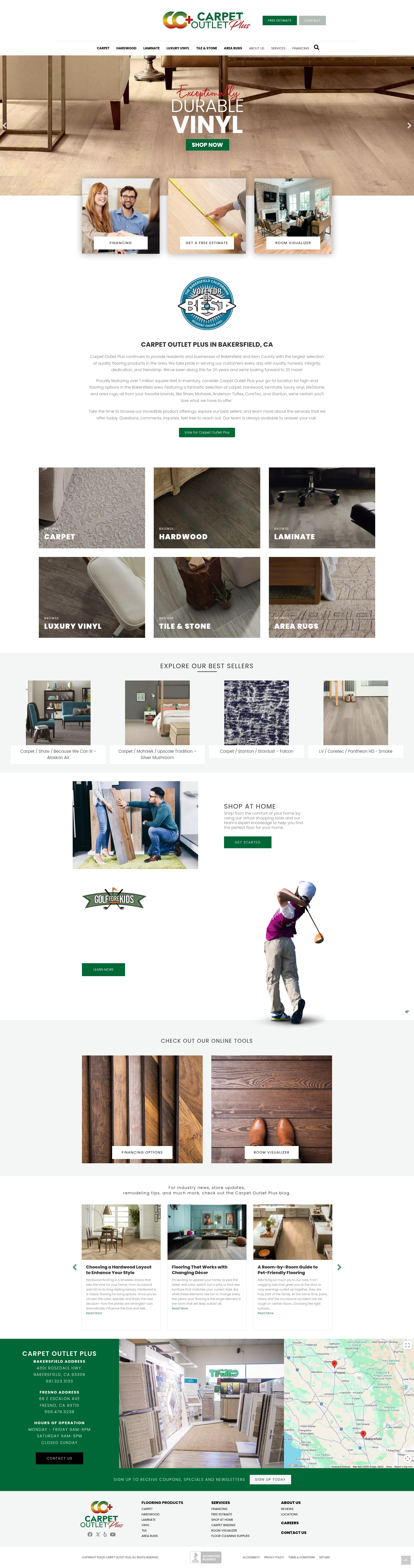 Screenshot of carpetoutletplus.com