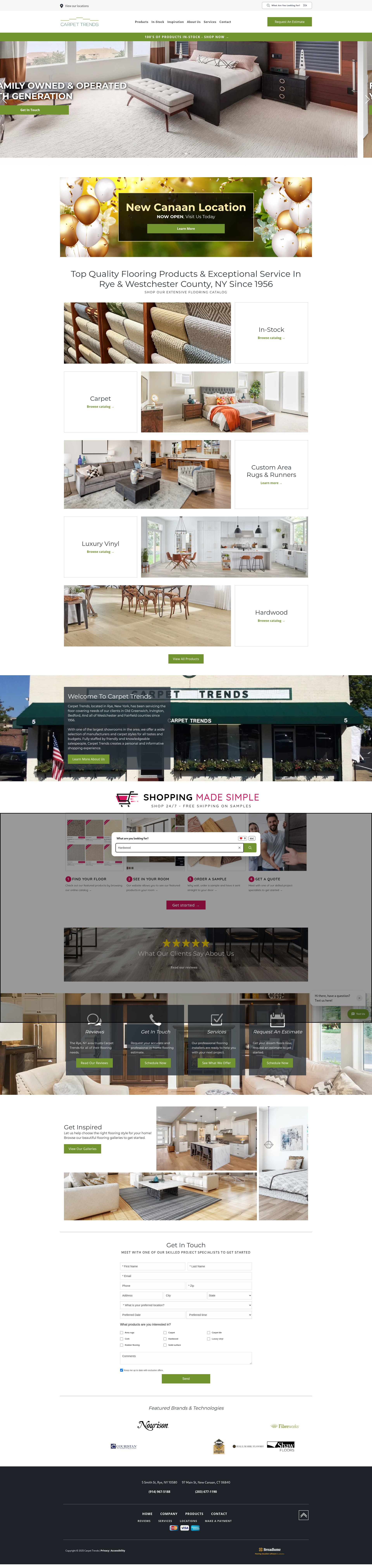 Screenshot of carpetrends.com