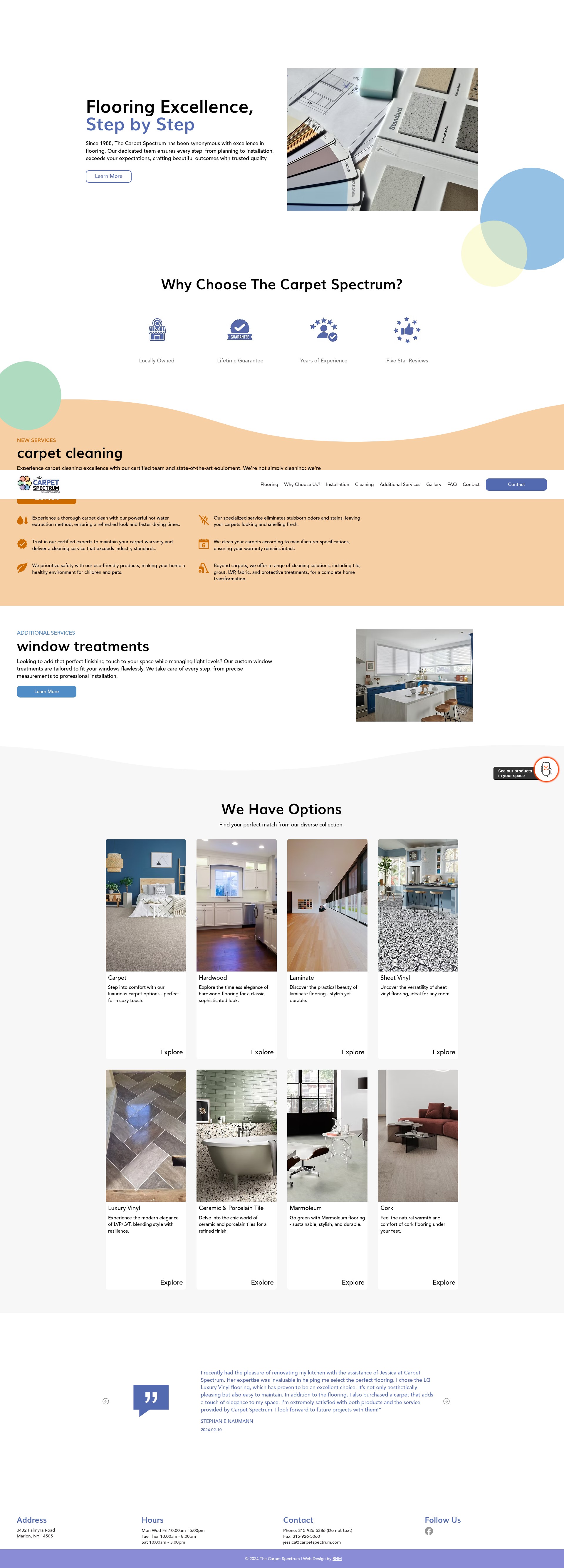 Screenshot of carpetspectrum.com