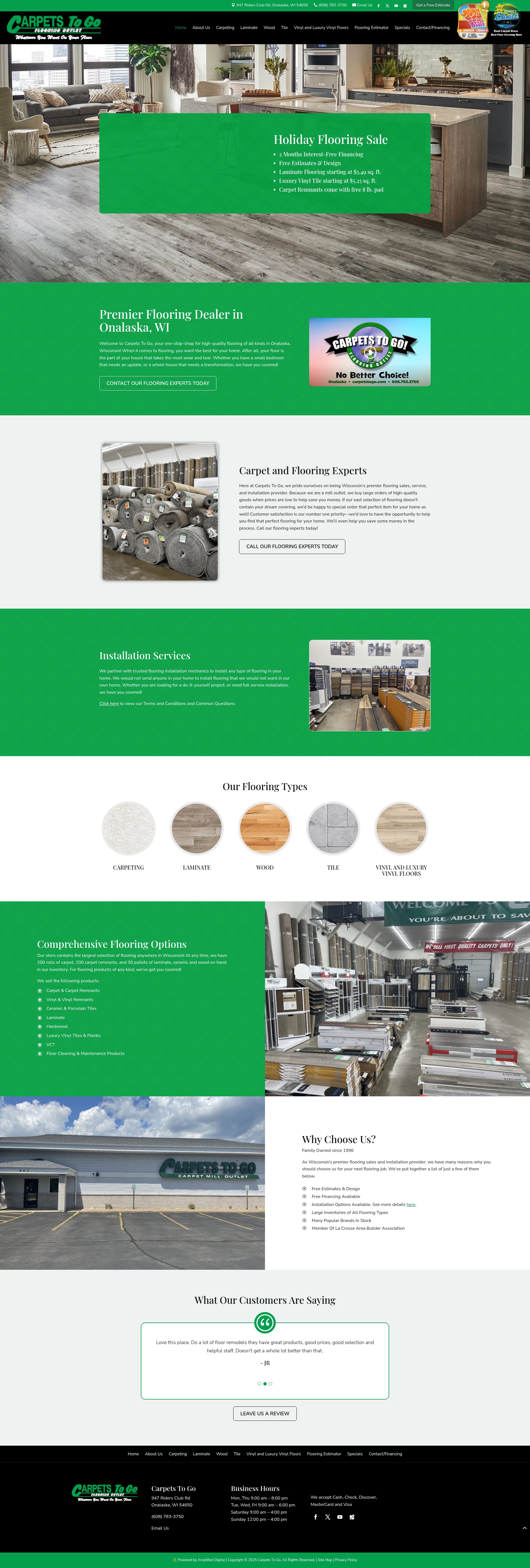 Screenshot of carpetstogo.com