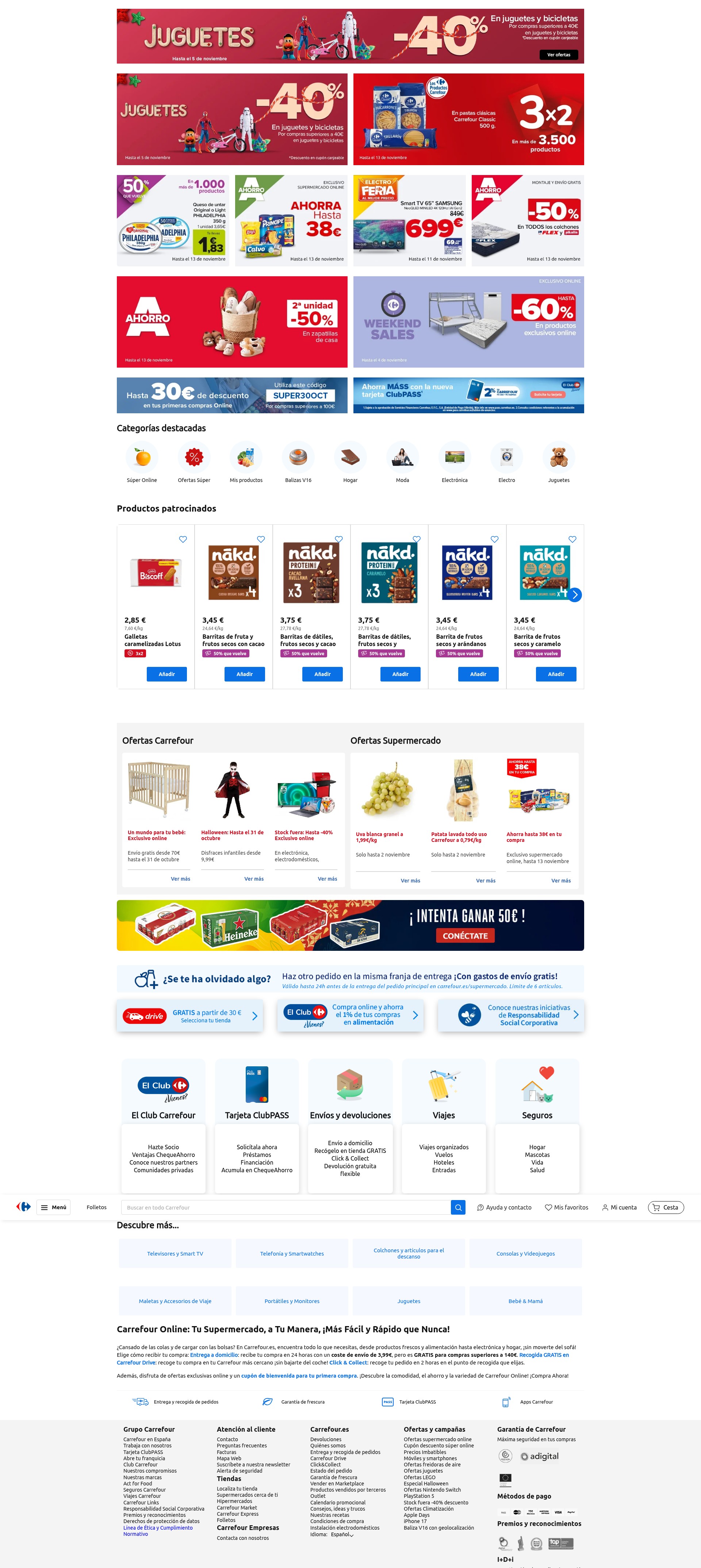 Screenshot of carrefour.es