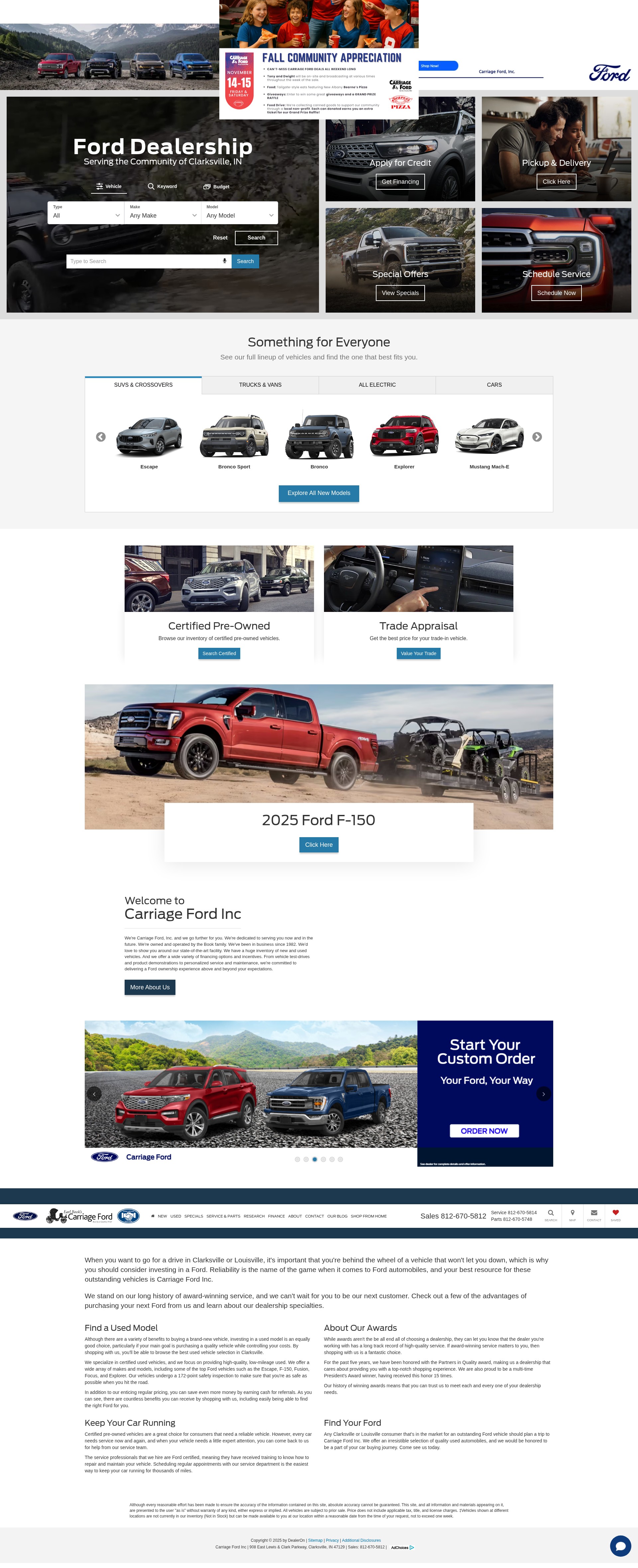Screenshot of carriageford.com