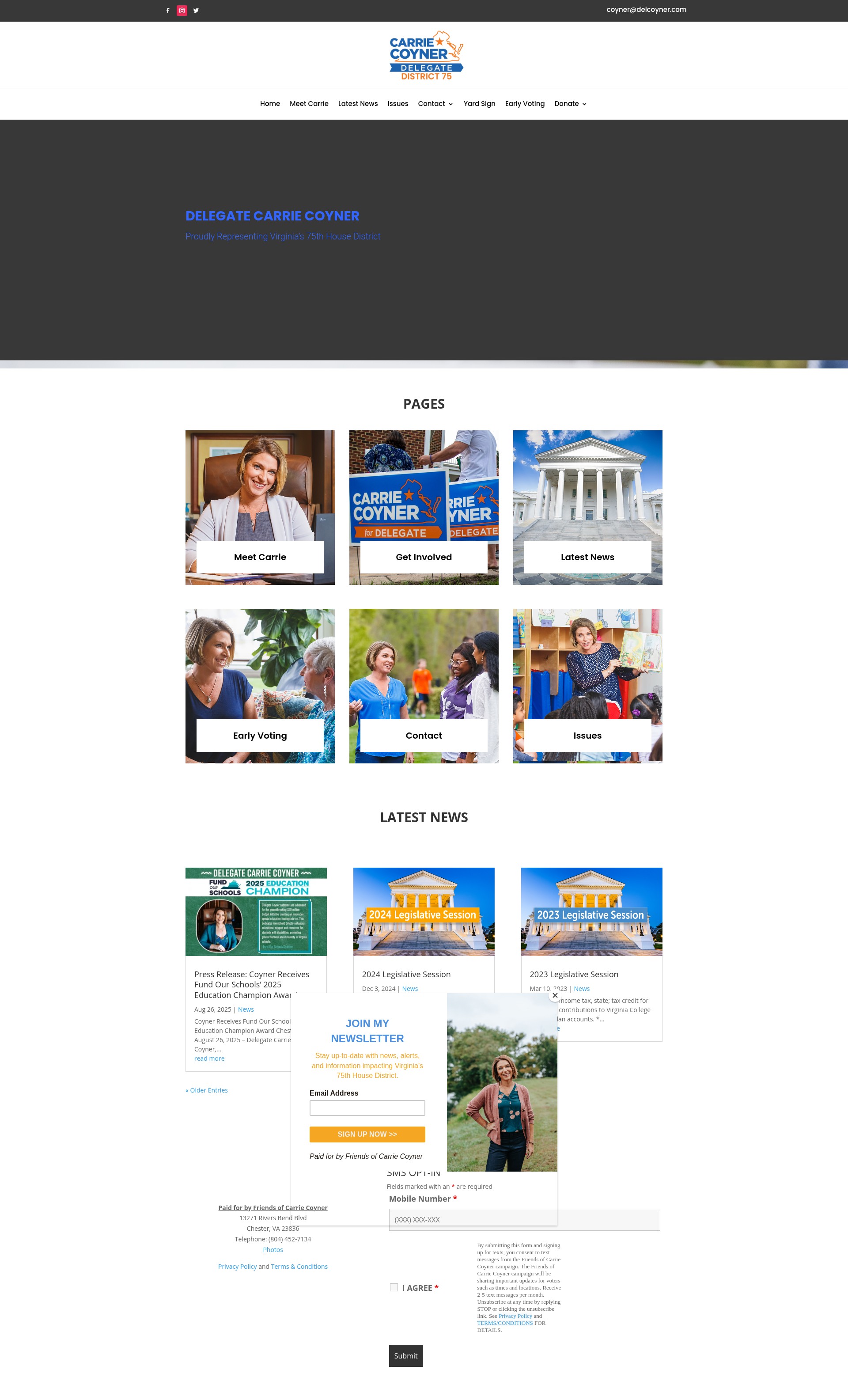Screenshot of carriecoyner.com