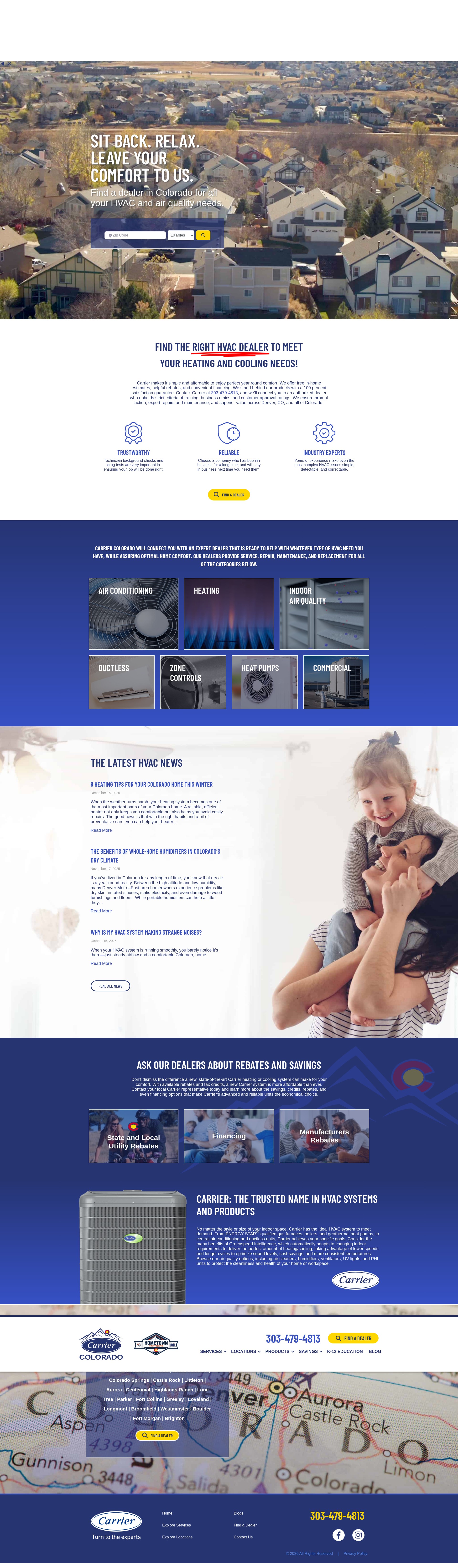 Screenshot of carriercolorado.com