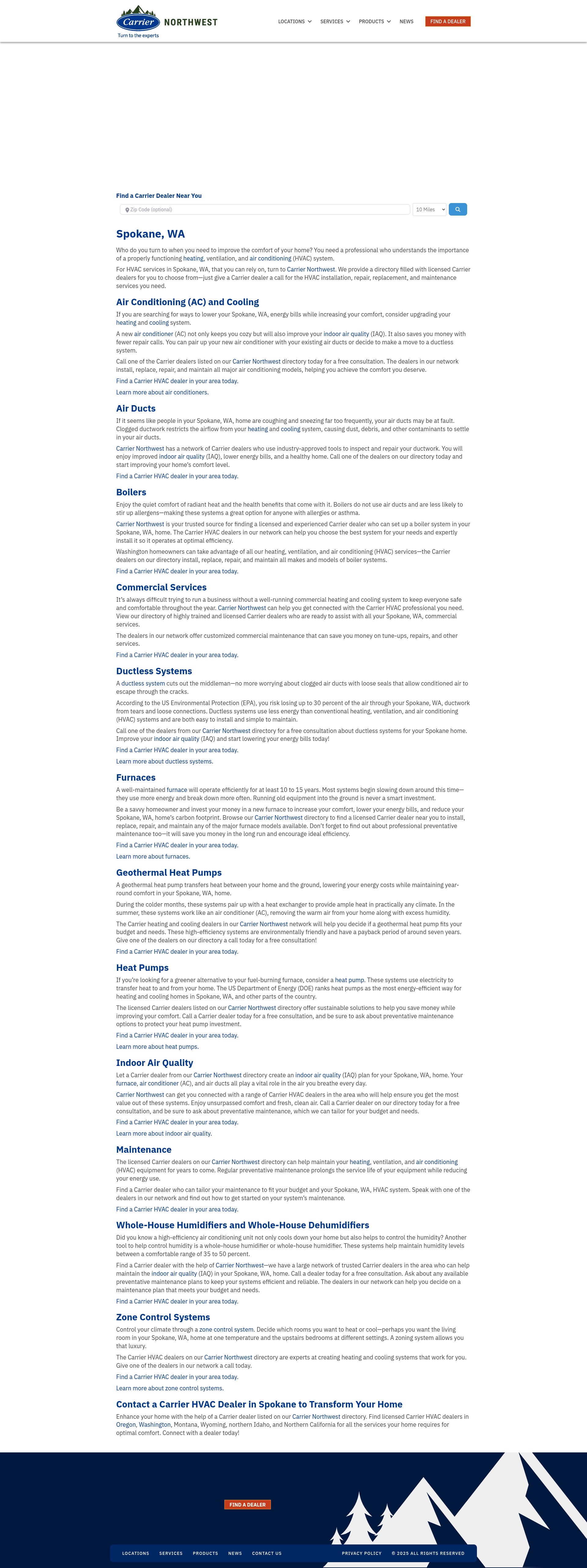Screenshot of carriernorthwest.com