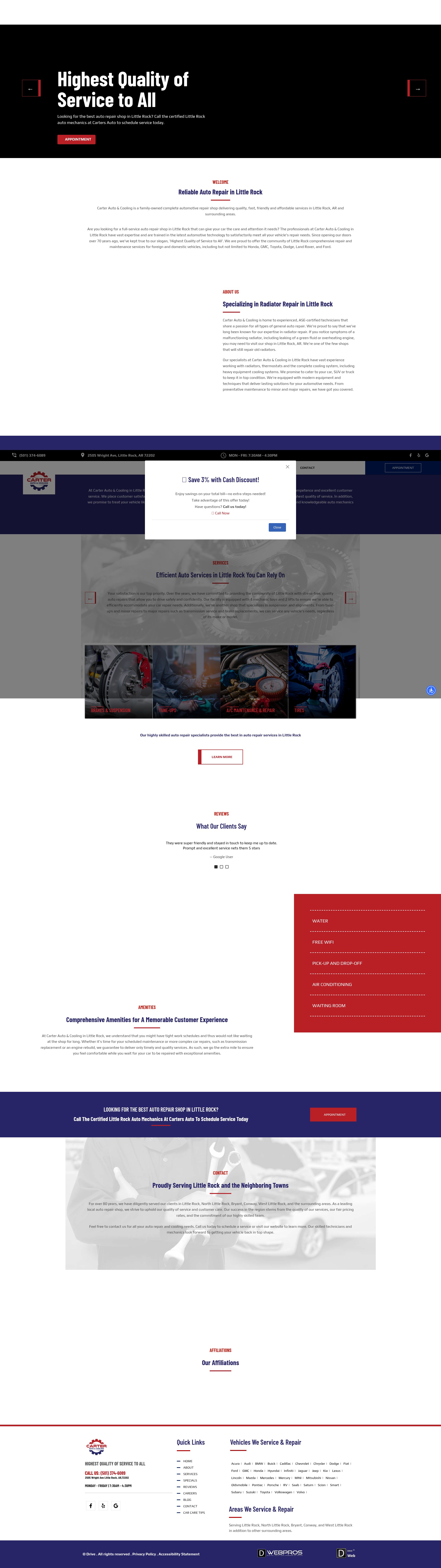 Screenshot of carterautoandcooling.com