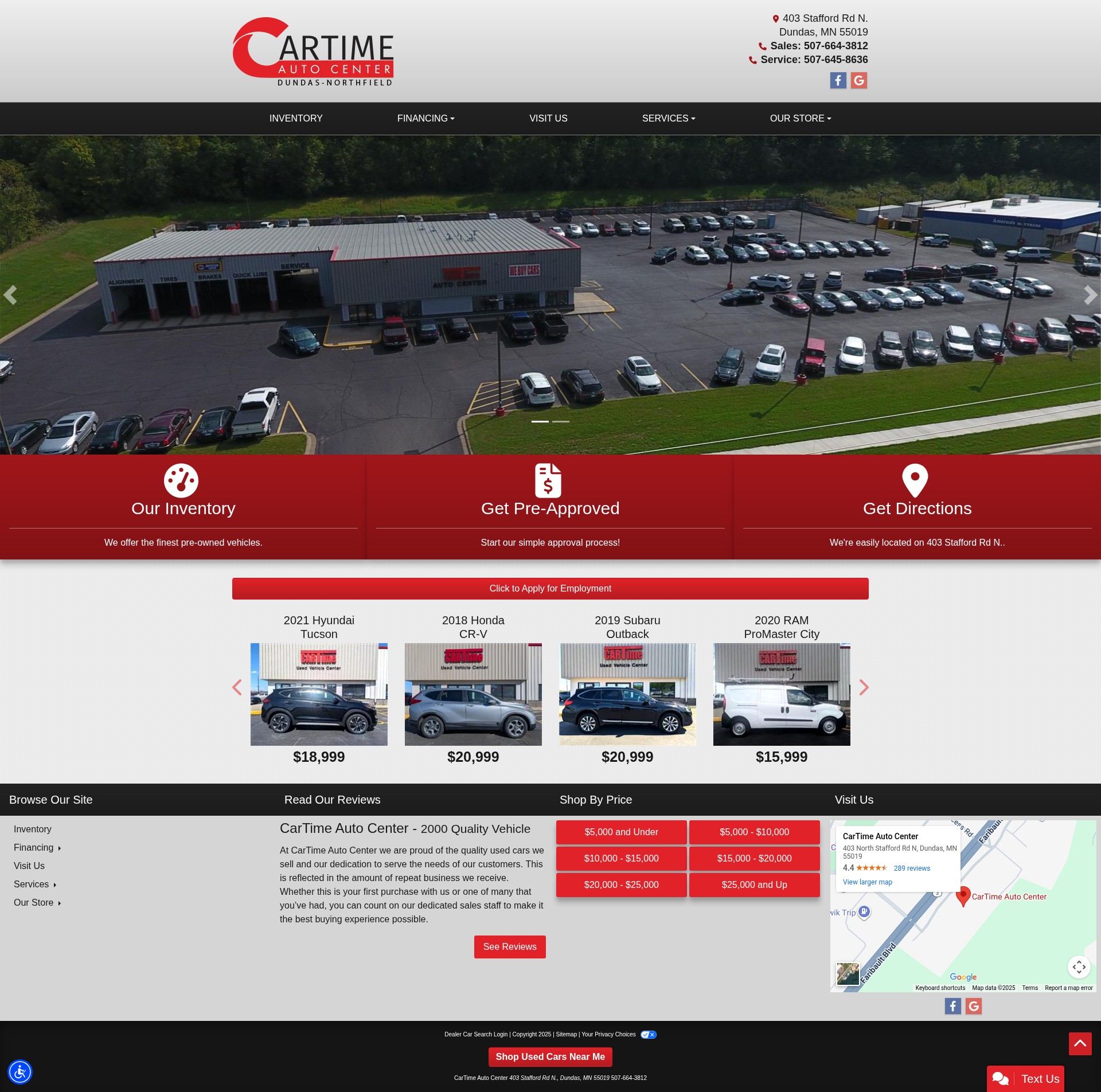 Screenshot of cartimeautocenter.com