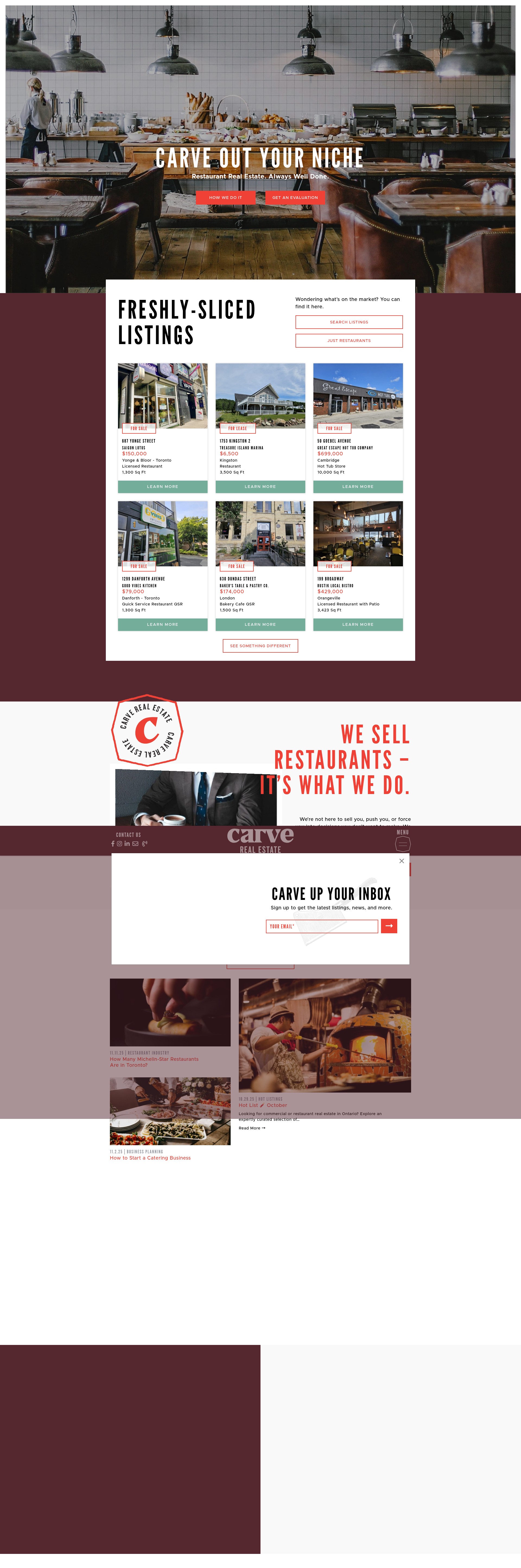 Screenshot of carverealestate.com
