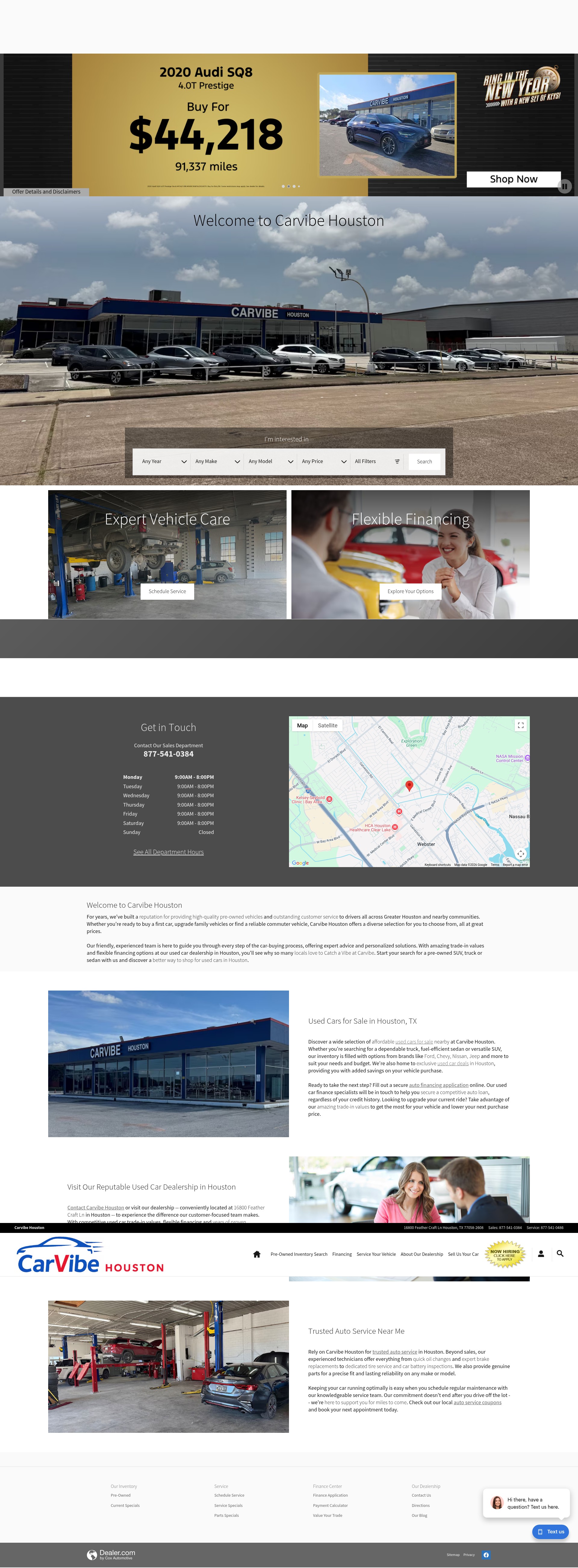 Screenshot of carvibehouston.com