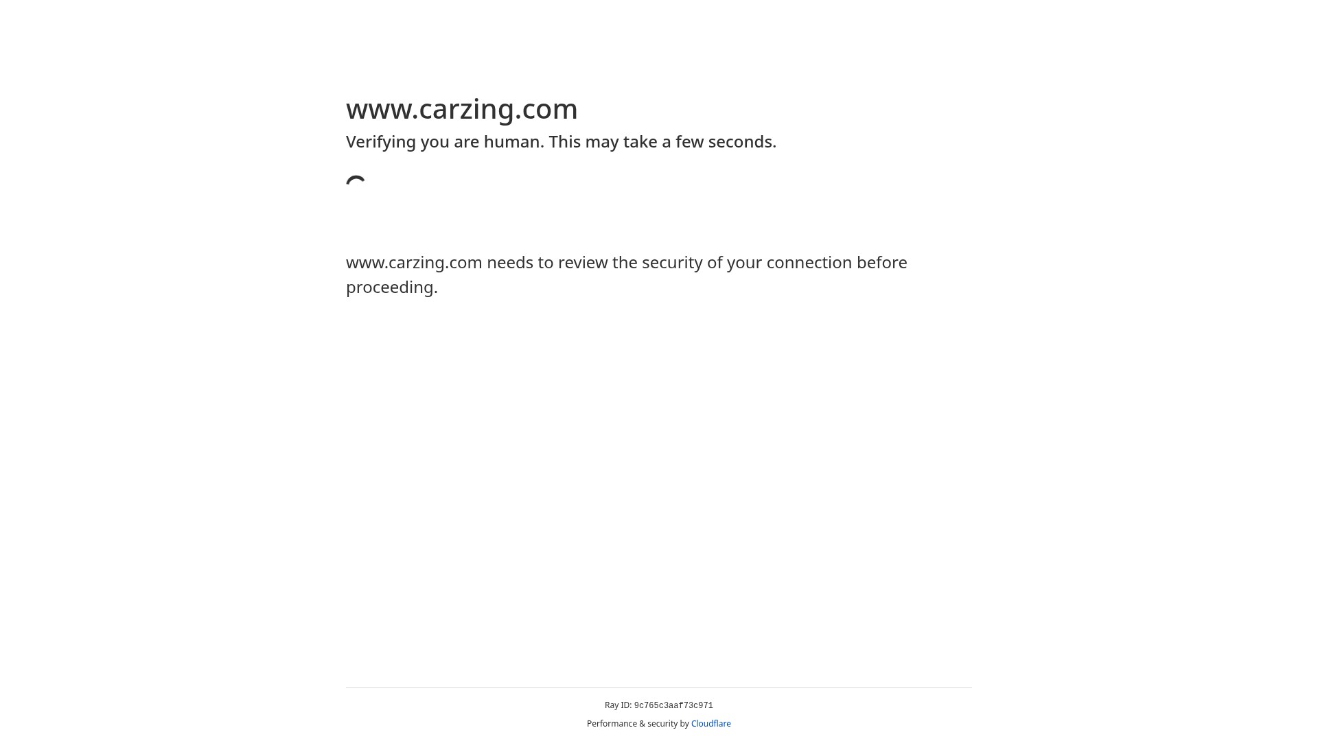 Screenshot of carzing.com