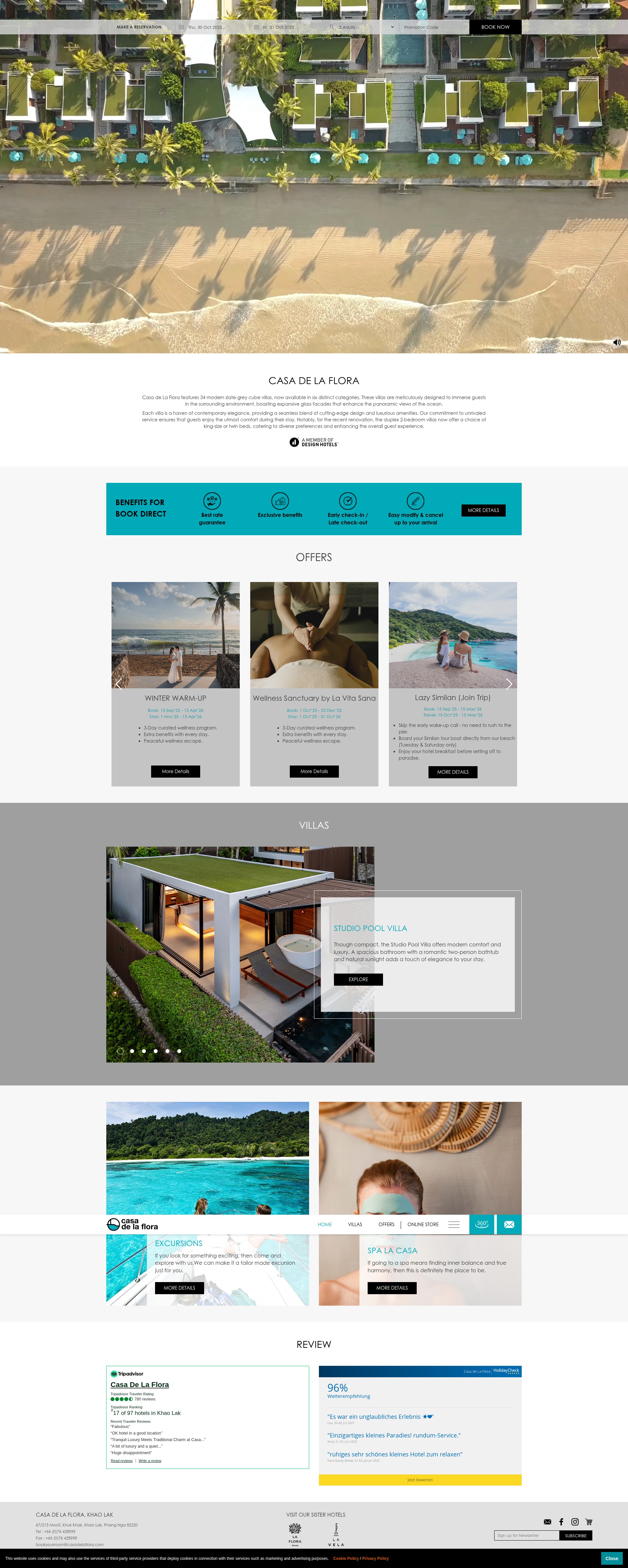 Screenshot of casadelaflora.com