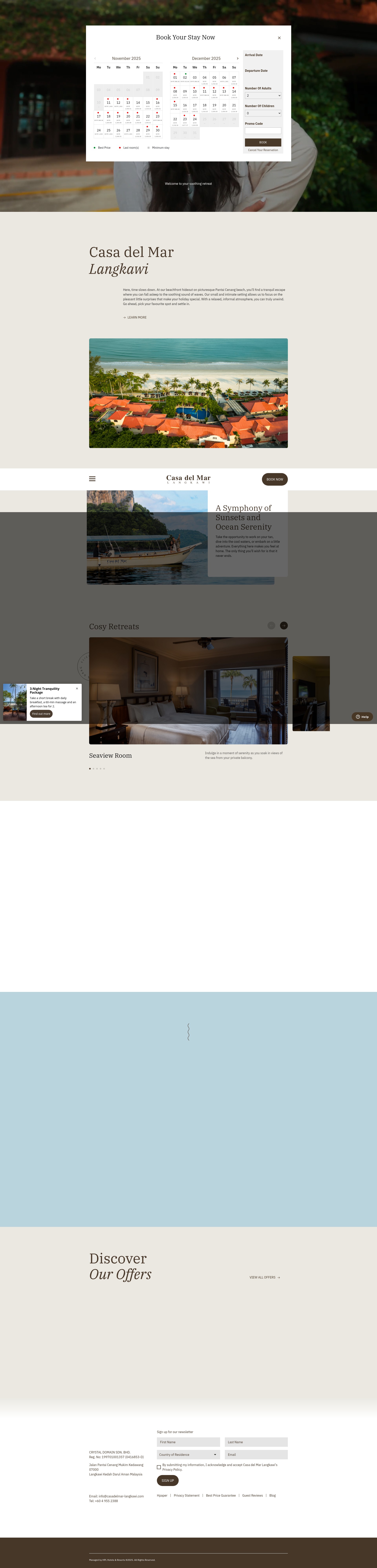 Screenshot of casadelmar-langkawi.com